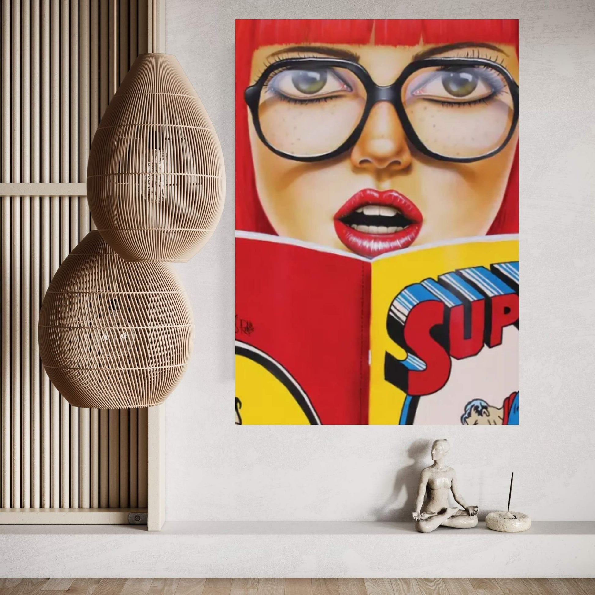 Super Reading Canvas Wall Art - Y Canvas