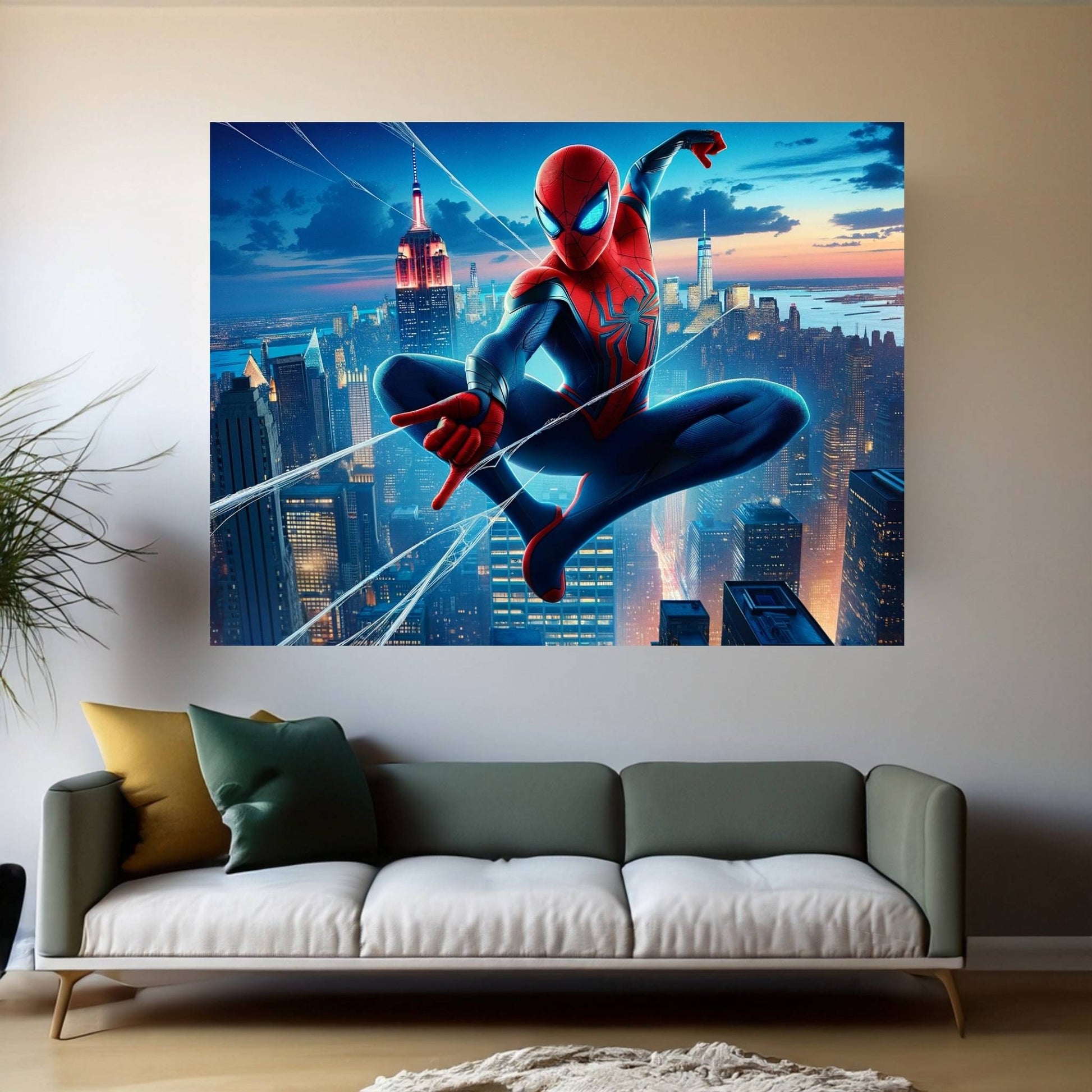 Spiderman Canvas Wall Art - Y Canvas