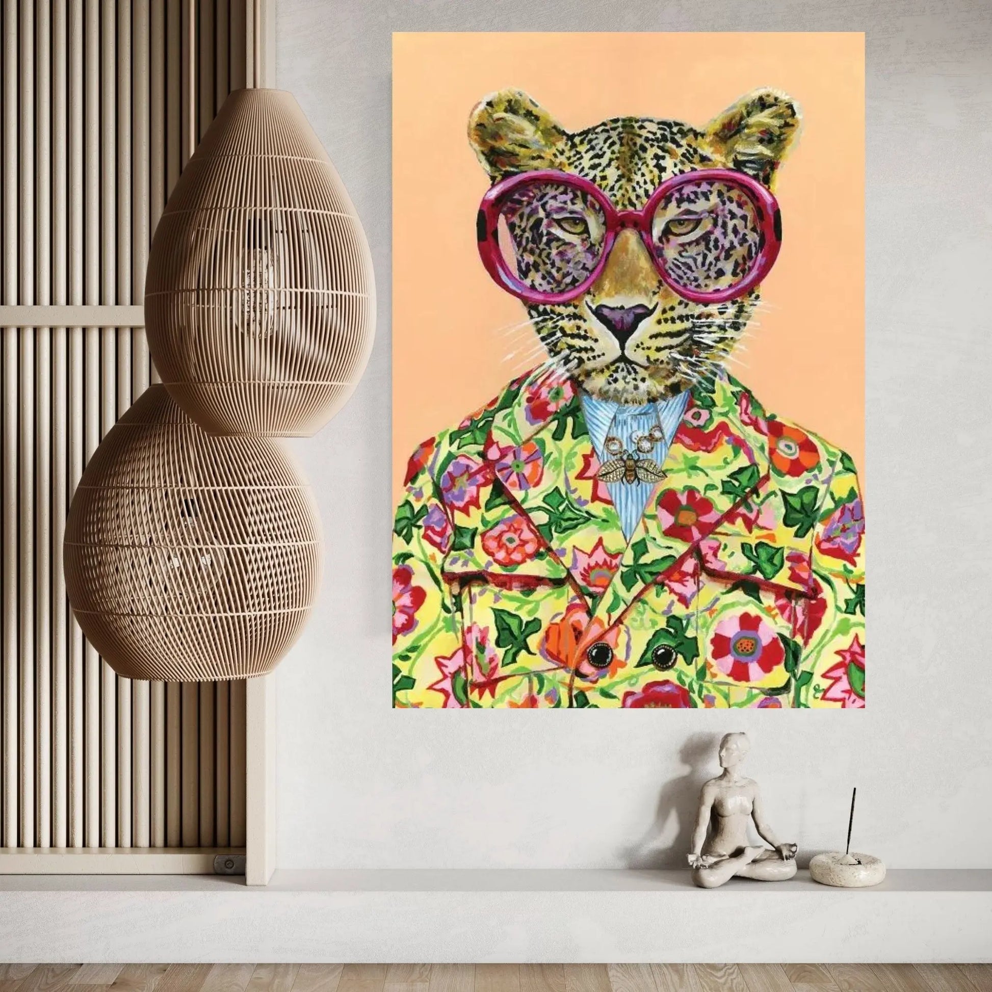 Gucci Leopard Canvas Wall Art - Y Canvas