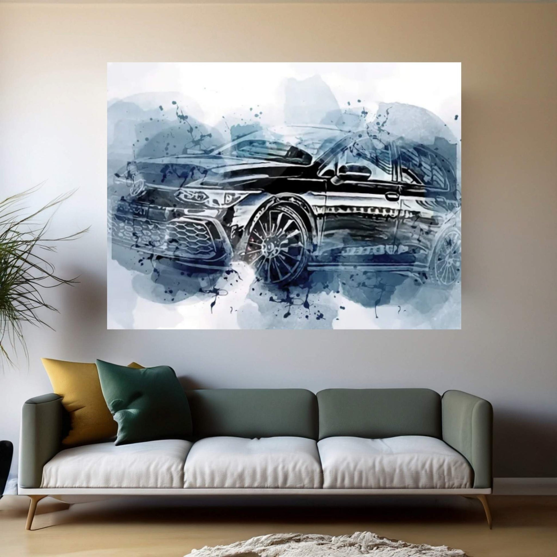 2021 Manhart Golf GTI 290 Exterior Canvas Wall Art - Y Canvas