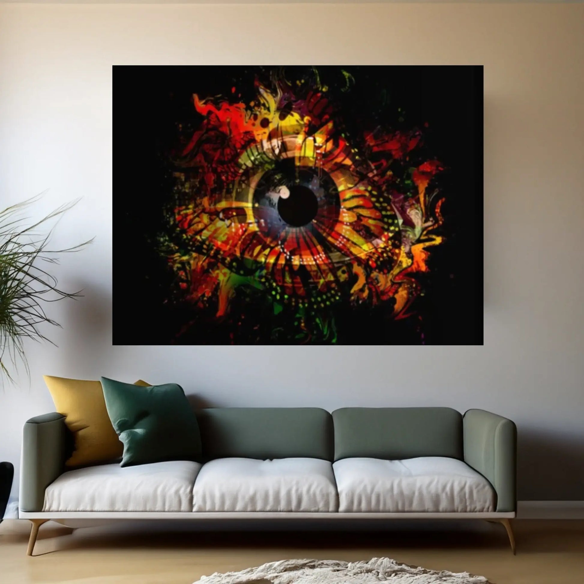 The Eye Abstract Printing Wall Art print Canvas Wall Art Poster - Y Canvas