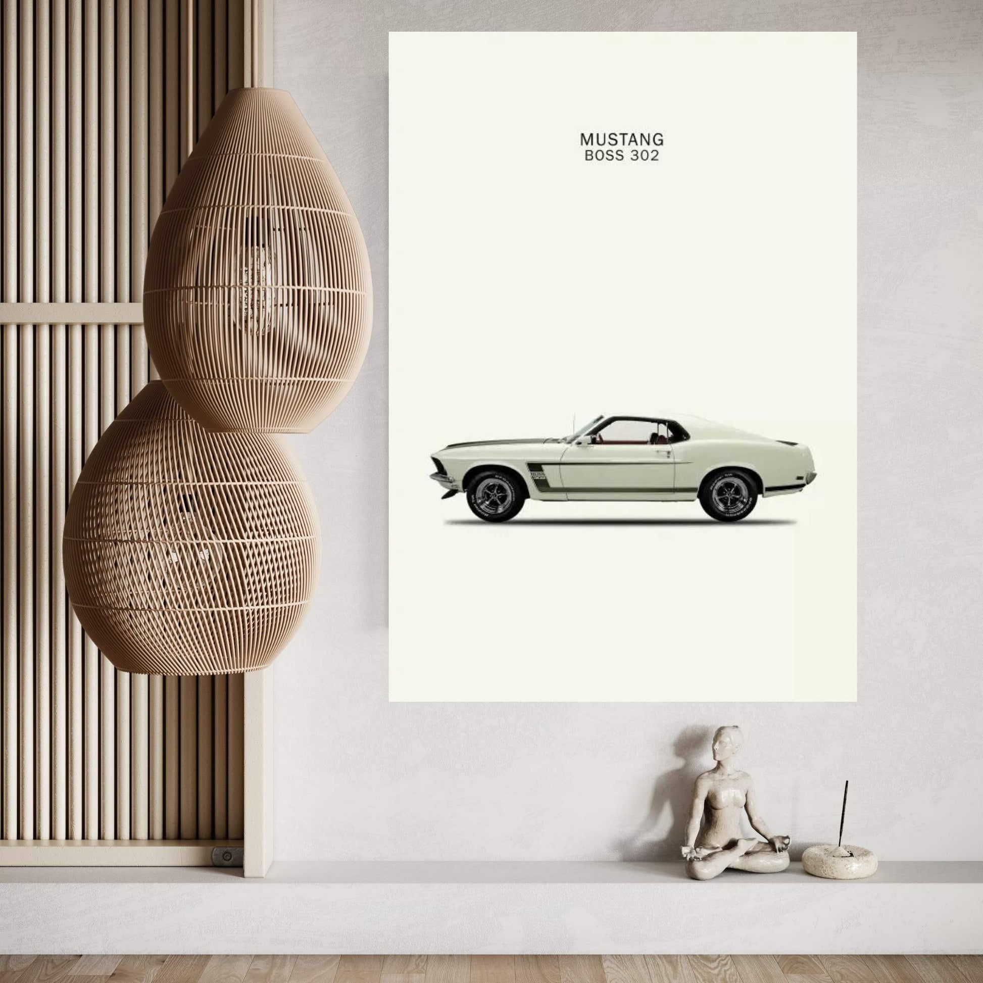 1969 Ford Mustang Boss 302 Canvas Wall Art - Y Canvas