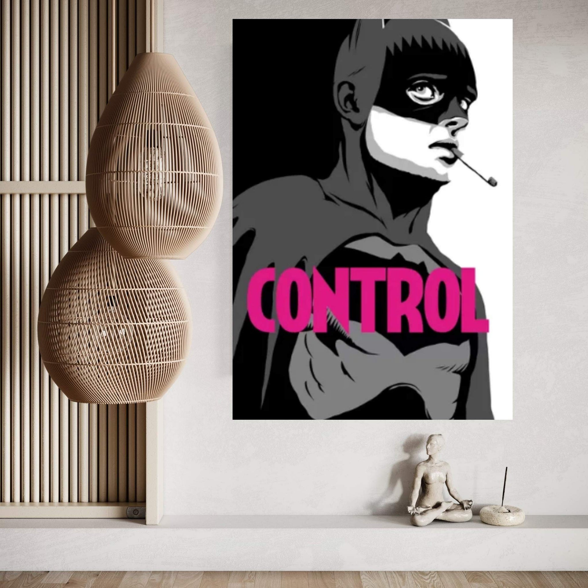 BatControl - The B&W Edit Canvas Wall Art - Y Canvas