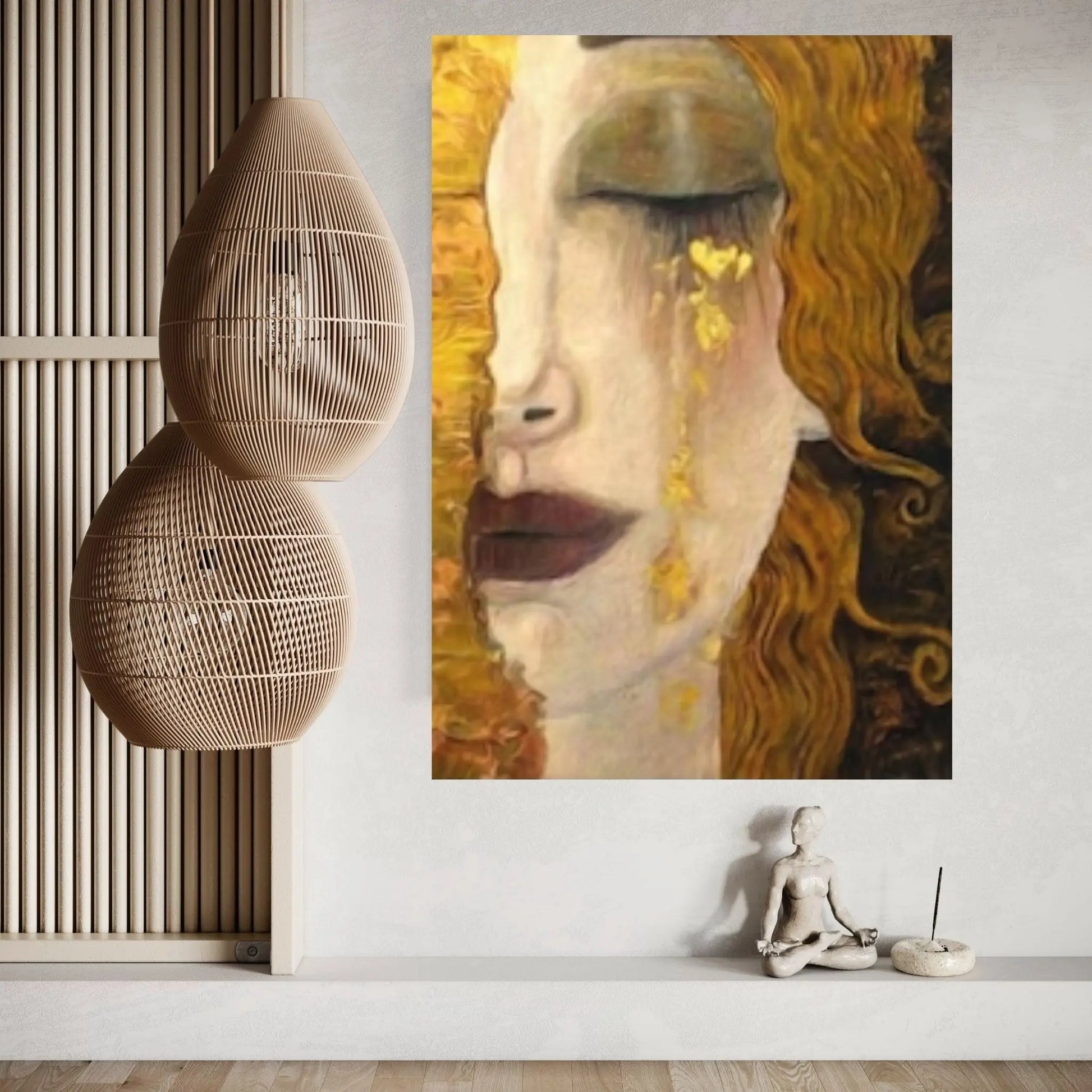 The Golden Tears Art Canvas Poster By Gustav Klimt Art Canvas Wall Art Poster - Y Canvas