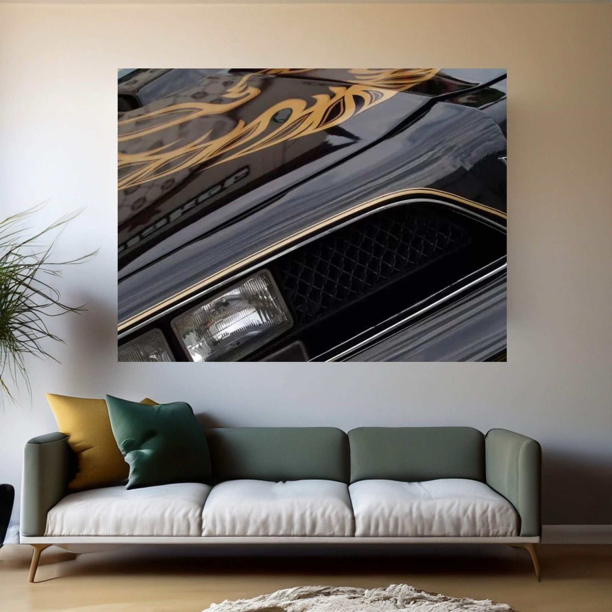 1978 Pontiac Trans Am, Front End Detail Canvas Wall Art - Y Canvas