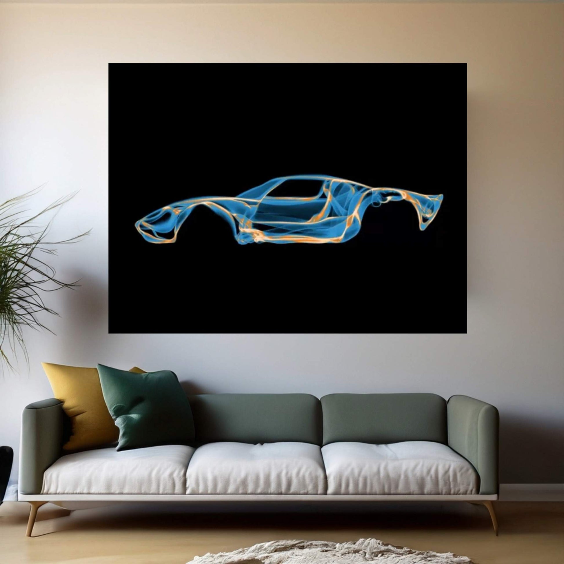 Ford GT40 Canvas Wall Art - Y Canvas