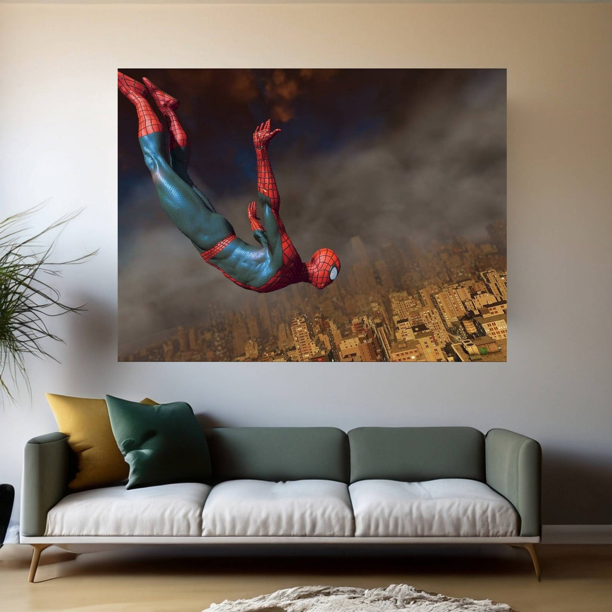 Spiderman Canvas Wall Art - Y Canvas