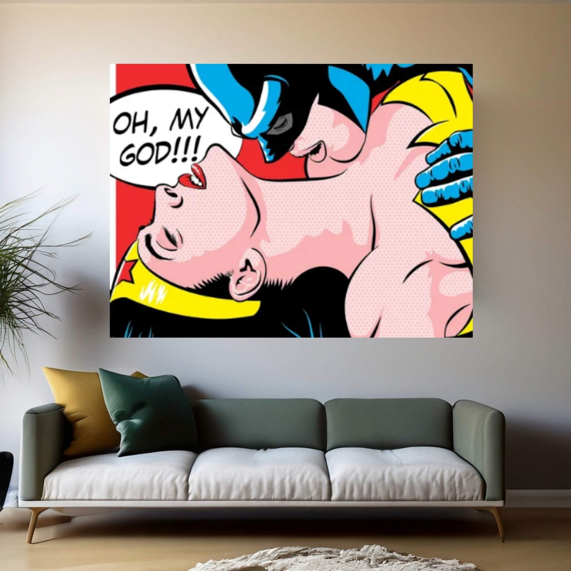 Heroes Love I Canvas Wall Art - Y Canvas