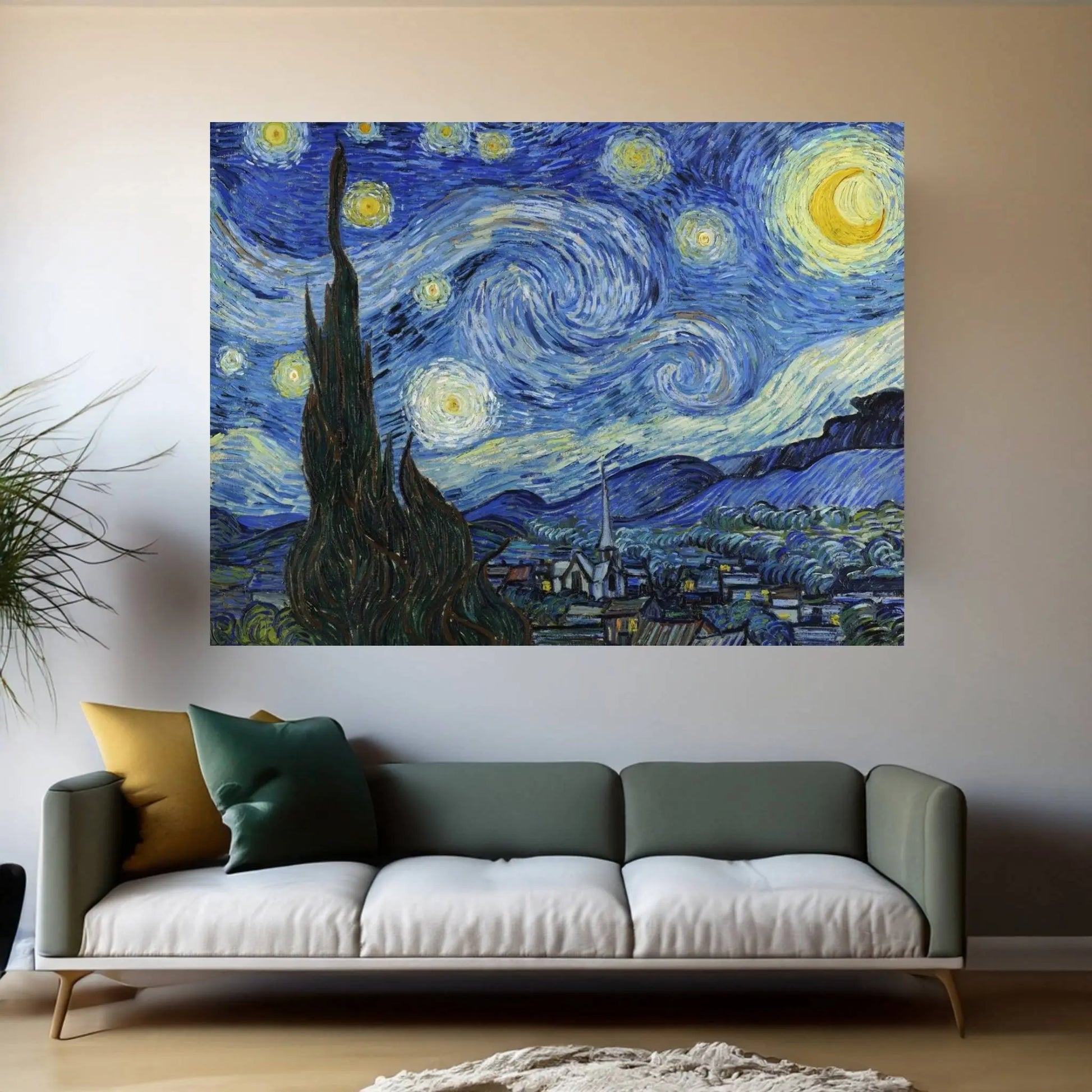 The Starry Night Canvas Wall Art - Y Canvas