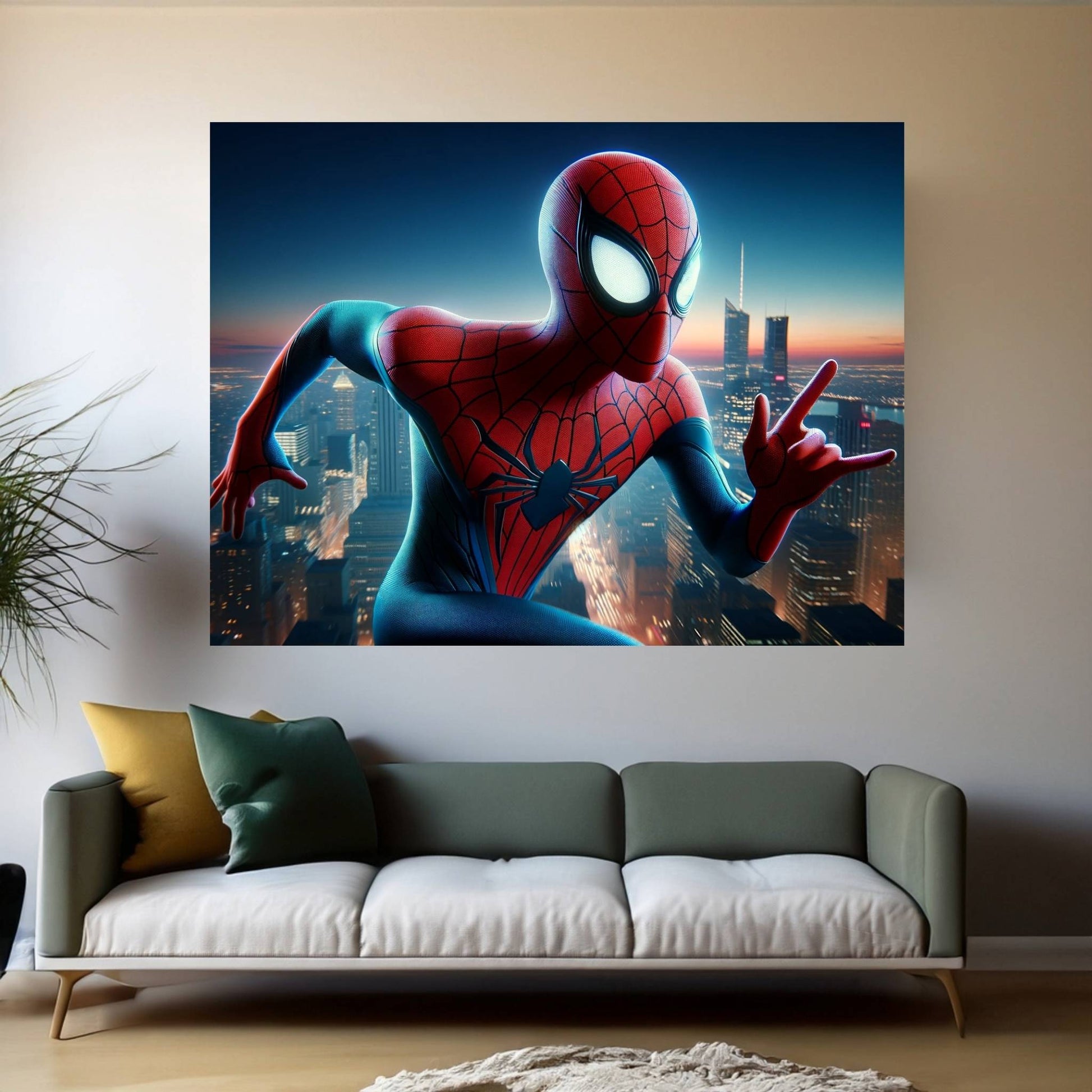 Spiderman Canvas Wall Art - Y Canvas