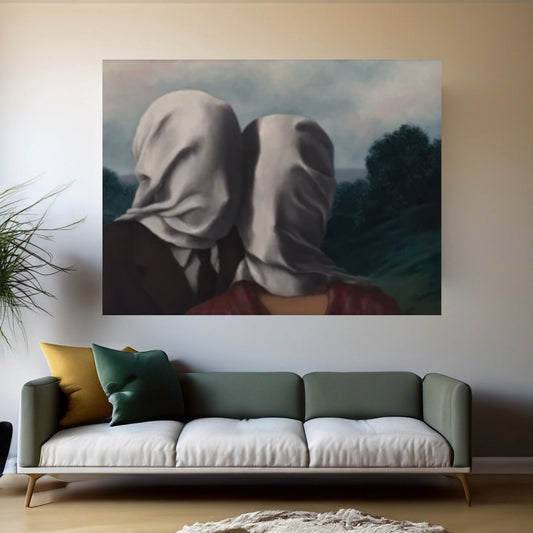 Rene Magritte Canvas Wall Art Poster, Not to be Reproduced Wall Decor Print, Rene Magritte Canvas, Rene Magritte Exhibition Print - Y Canvas