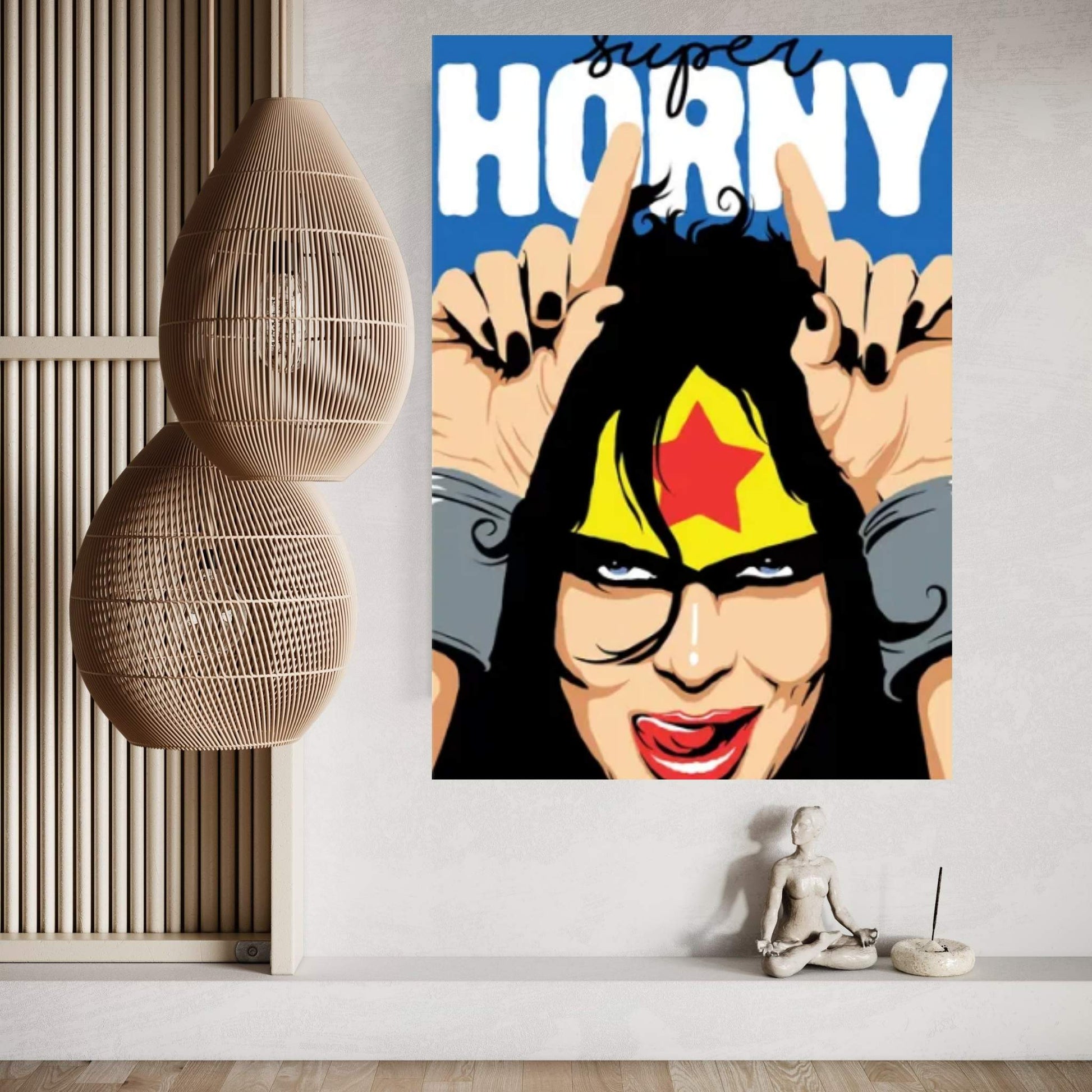 Super Horny Canvas Wall Art - Y Canvas