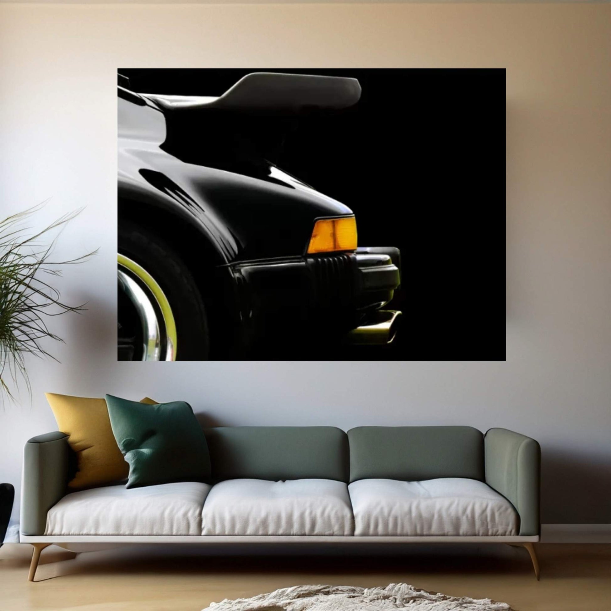 1978 Porsche 930 Back Wing Canvas Wall Art - Y Canvas