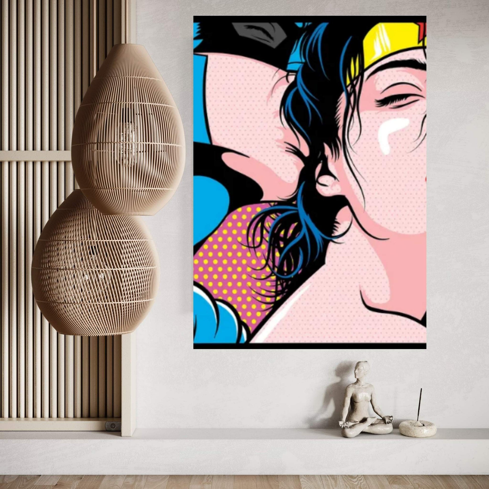 Heroes Love V Canvas Wall Art - Y Canvas