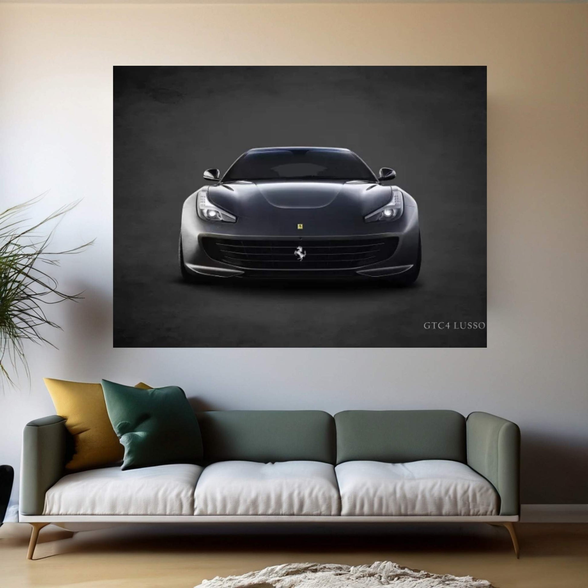 Ferrari GTC4Lusso Canvas Wall Art - Y Canvas