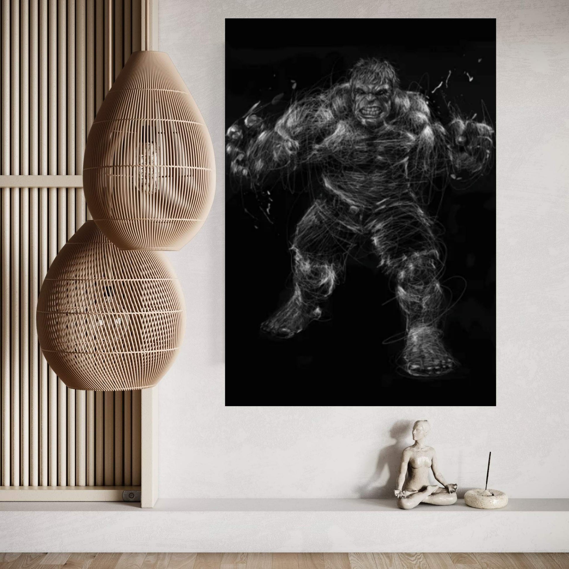 Hulk III Canvas Wall Art - Y Canvas