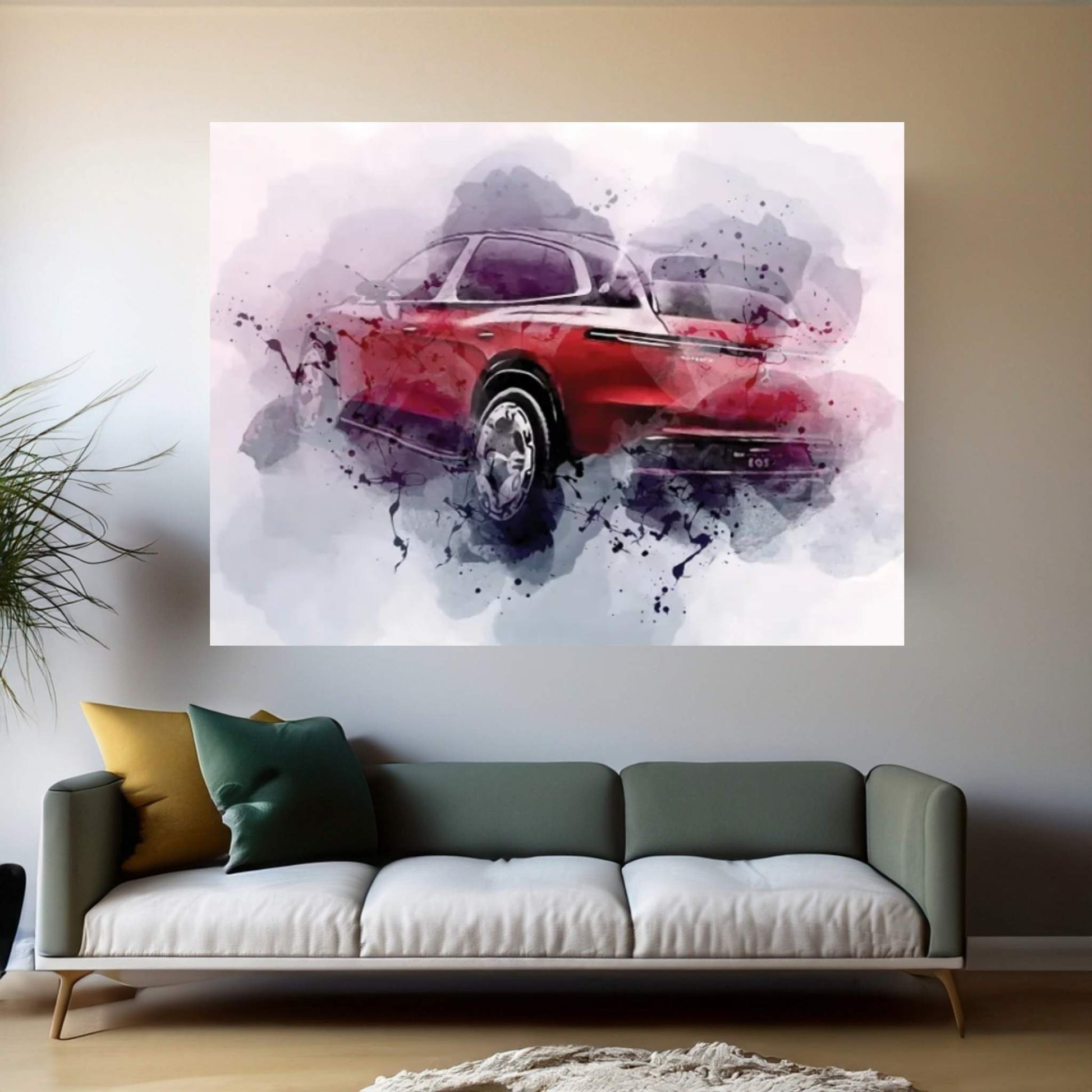 2021 Mercedes-Maybach Eqs Suv Exterior Canvas Wall Art - Y Canvas