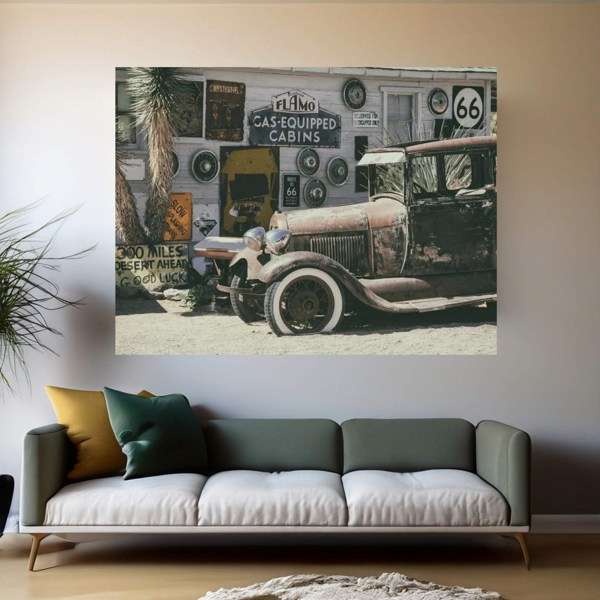 American West - Arizona 66 Canvas Wall Art - Y Canvas