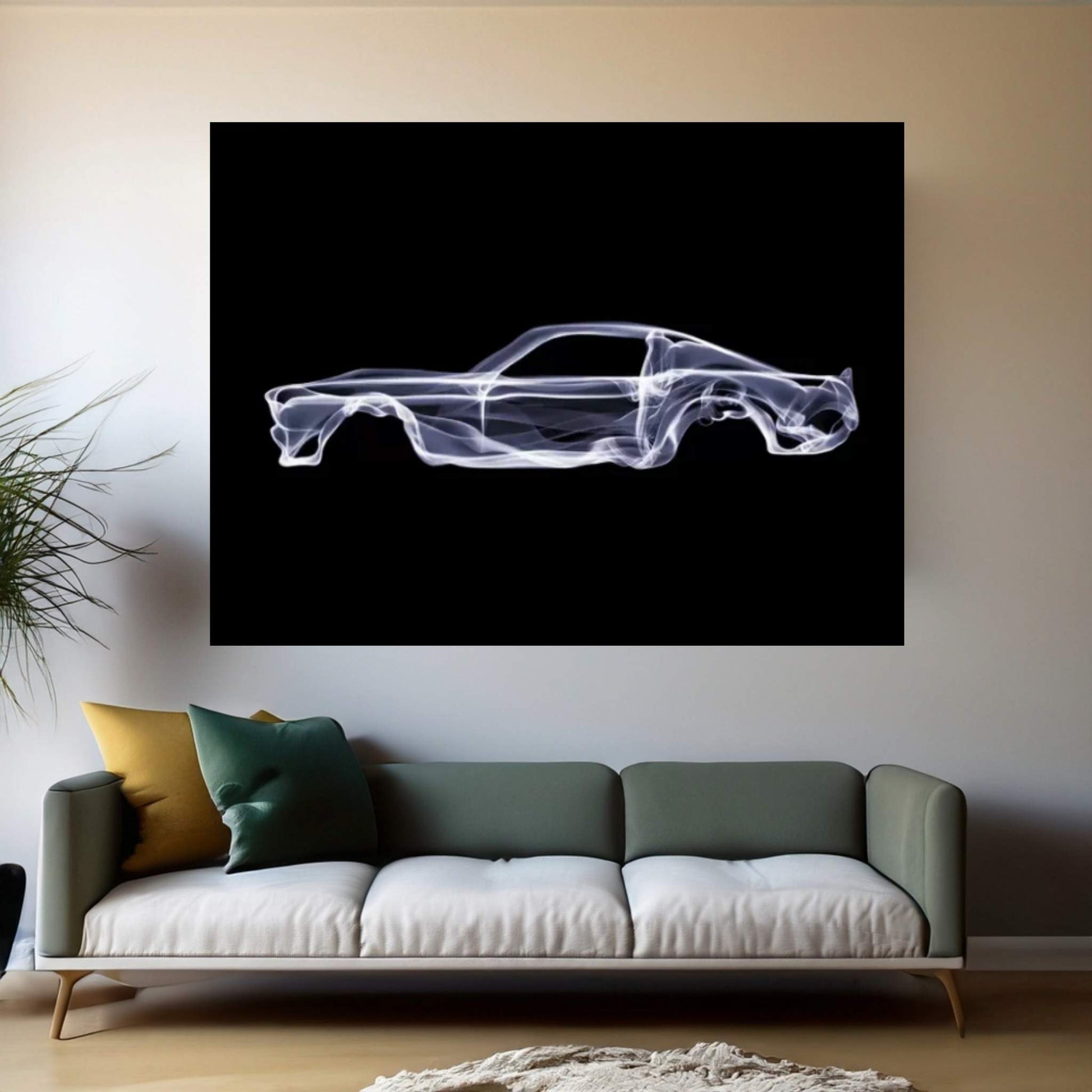 Ford Mustang Canvas Wall Art - Y Canvas