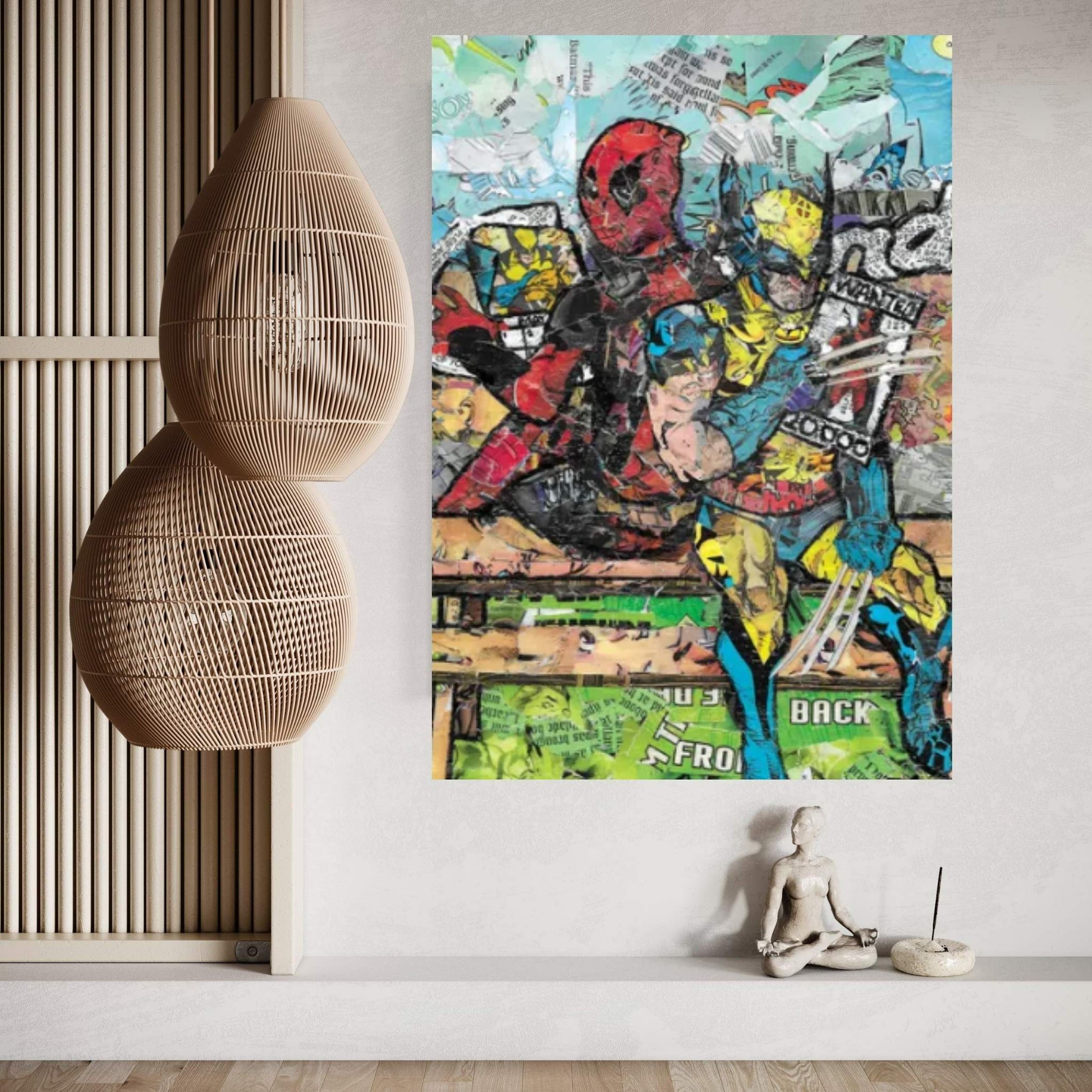 Deadpool & Wolverine Cleveland Edgewater Beach Canvas Wall Art - Y Canvas