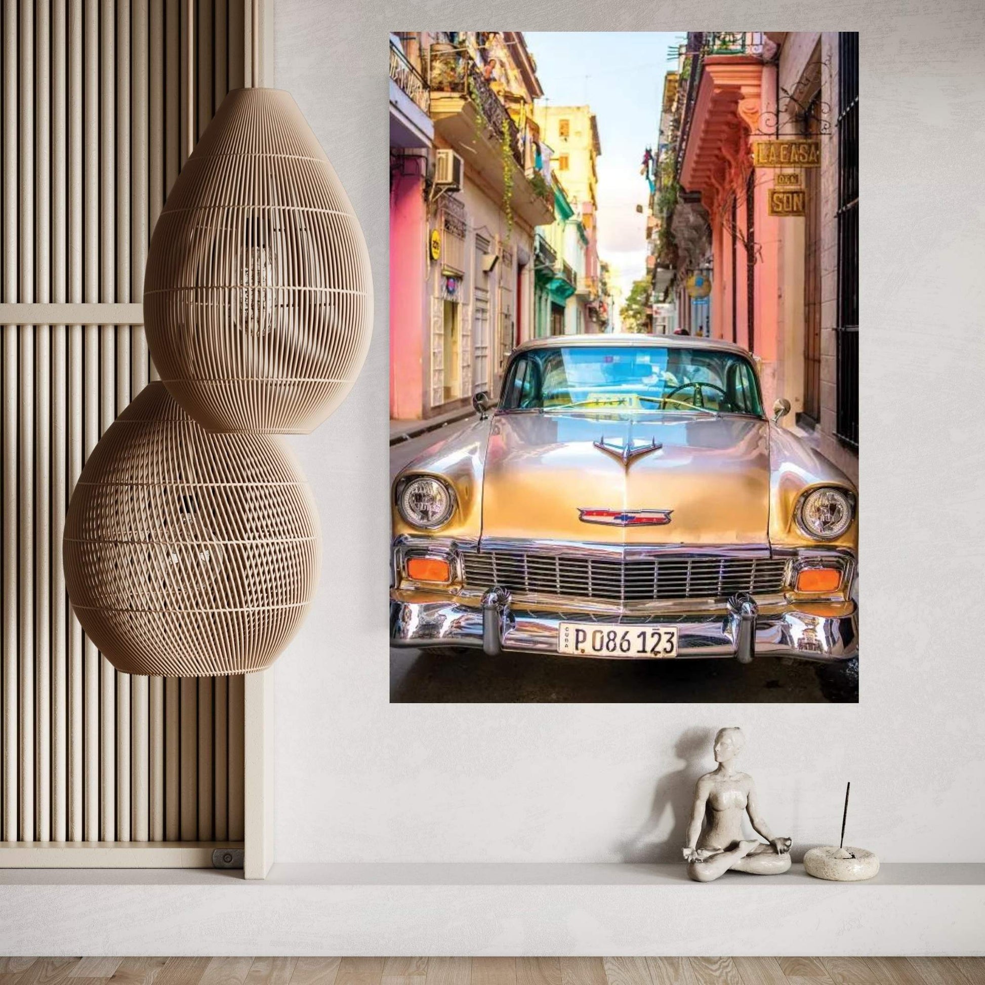 Oldtimer Old Havana I Canvas Wall Art - Y Canvas