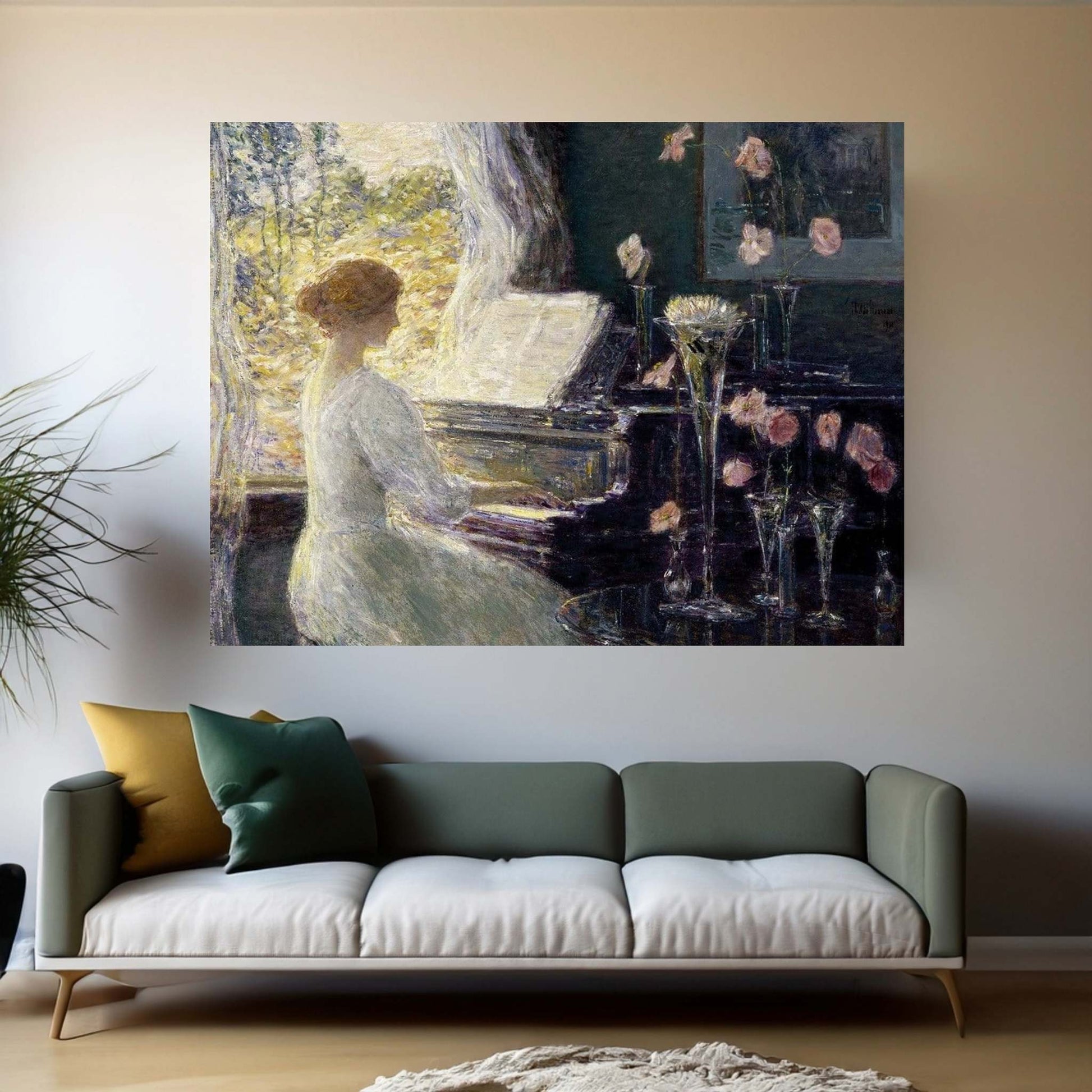 The Old Piano Canvas Wall Art - Y Canvas