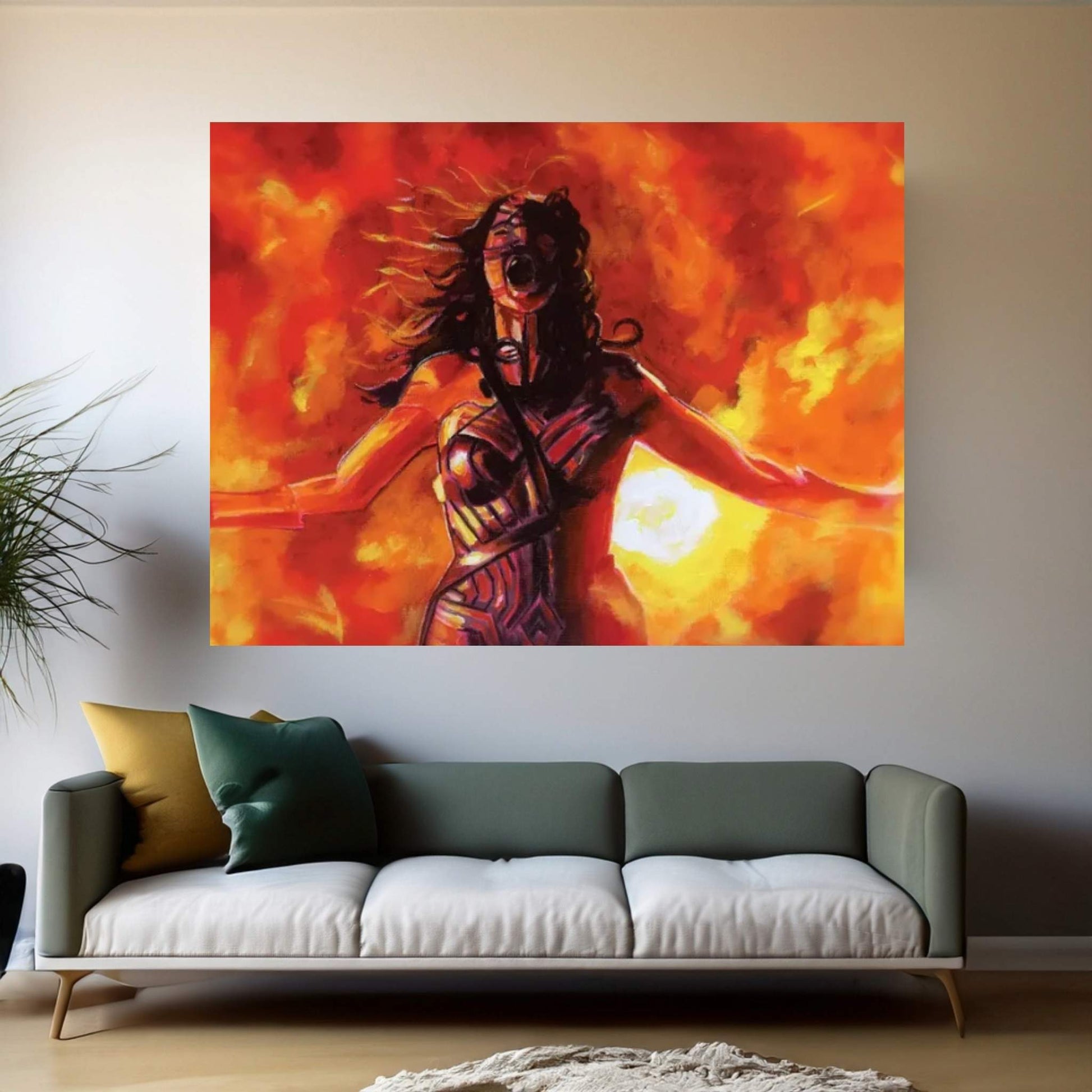 Roar Canvas Wall Art - Y Canvas