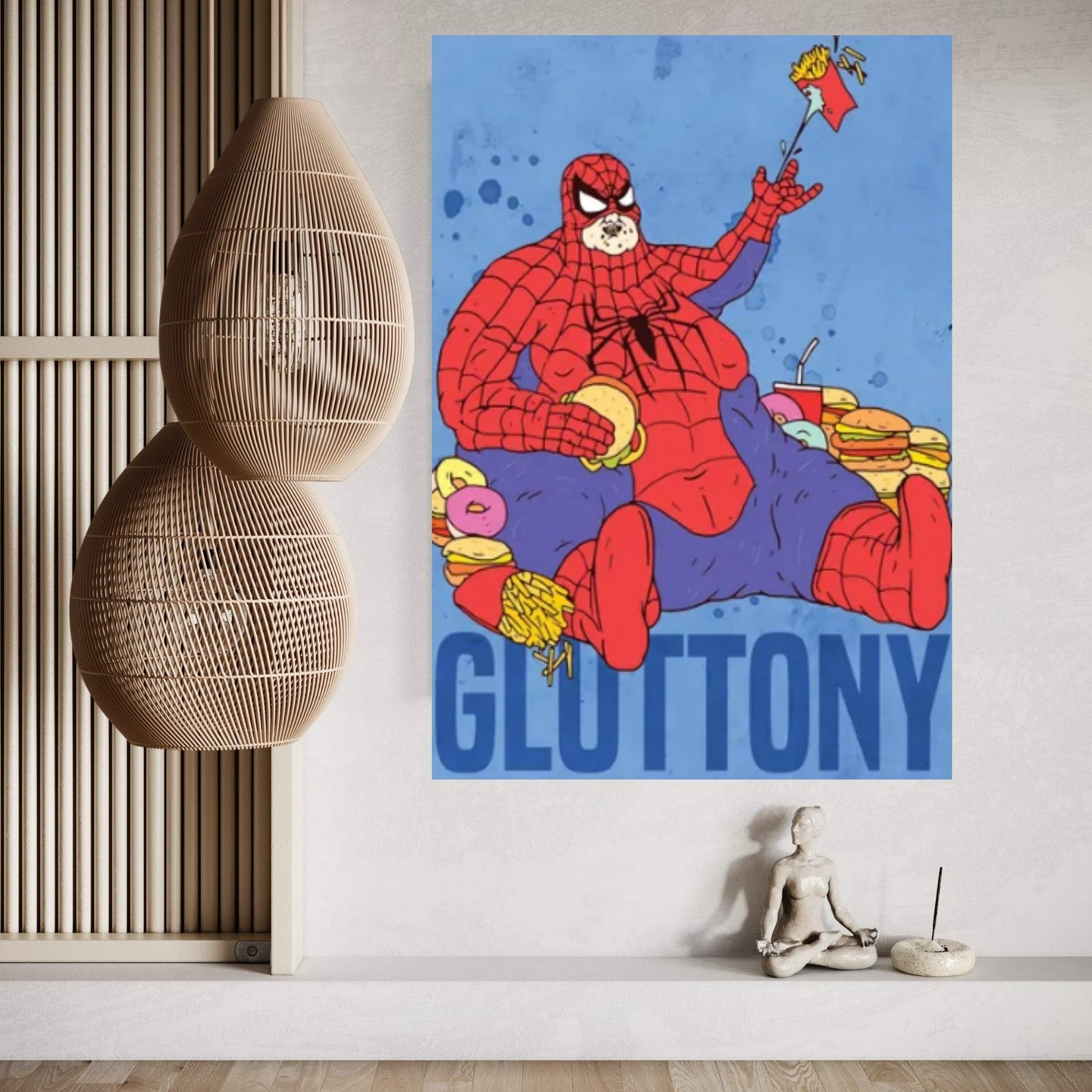 Gluttony Canvas Wall Art - Y Canvas