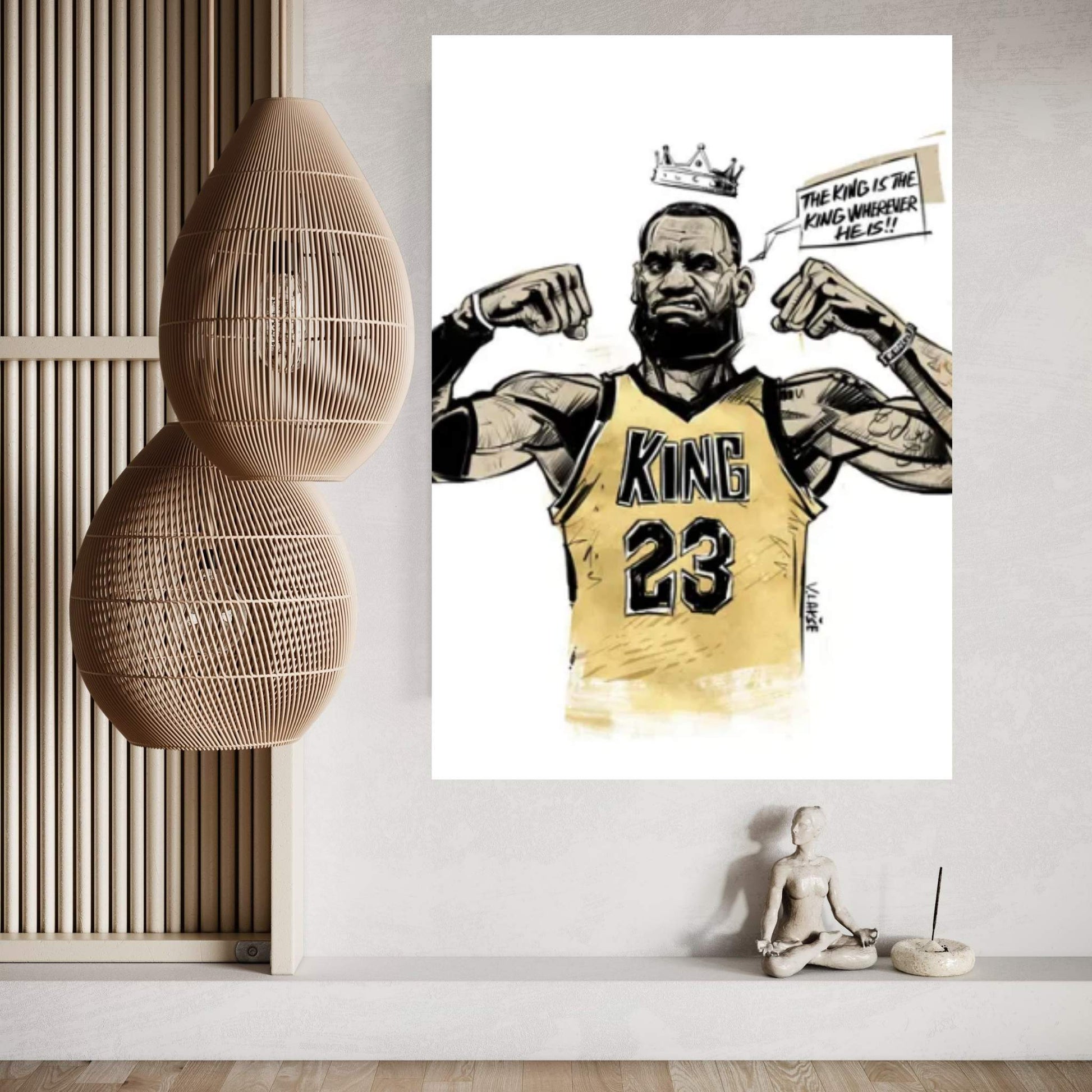 The King Is The King Wherever He Is Canvas Wall Art - Y Canvas