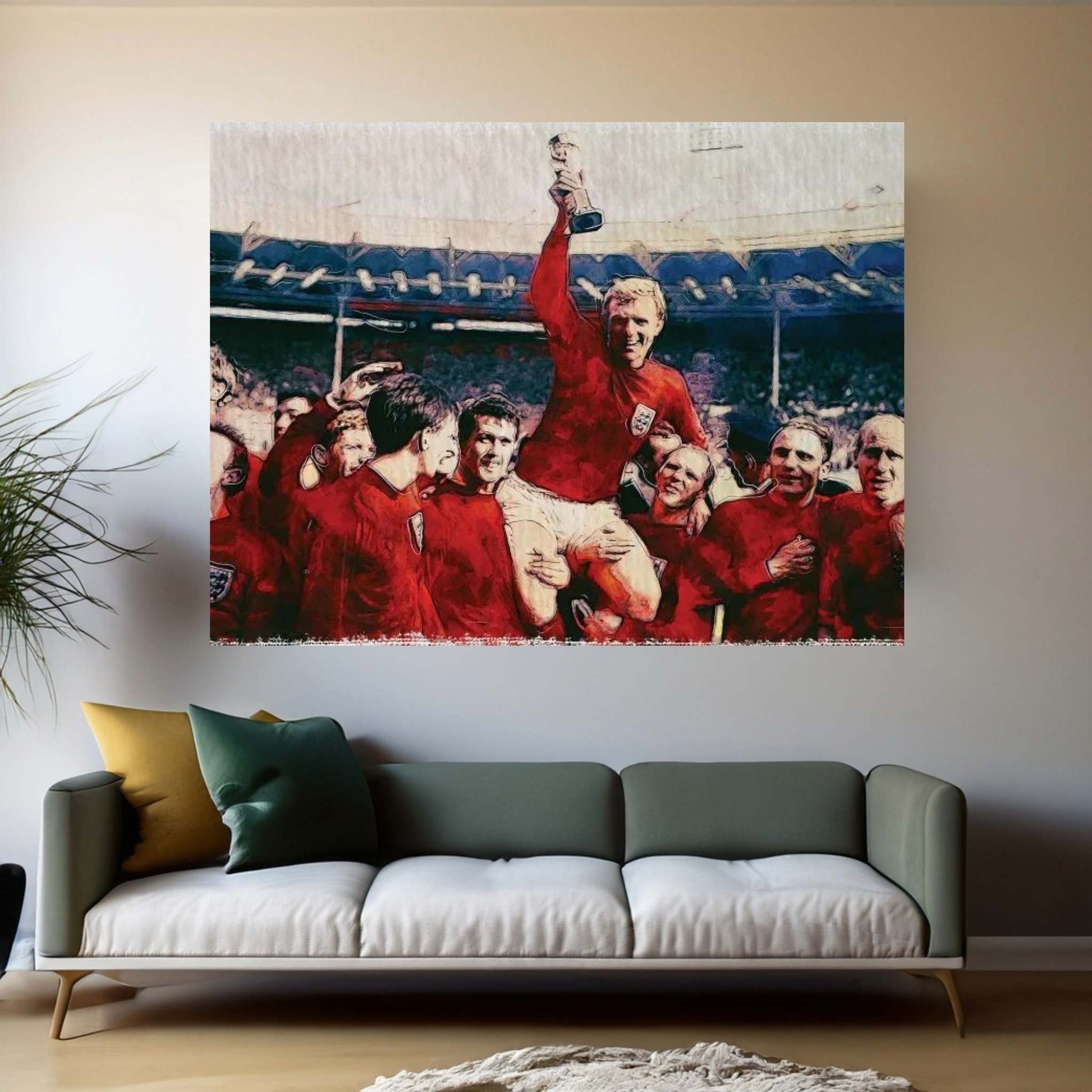 1966 England World Cup Canvas Wall Art - Y Canvas