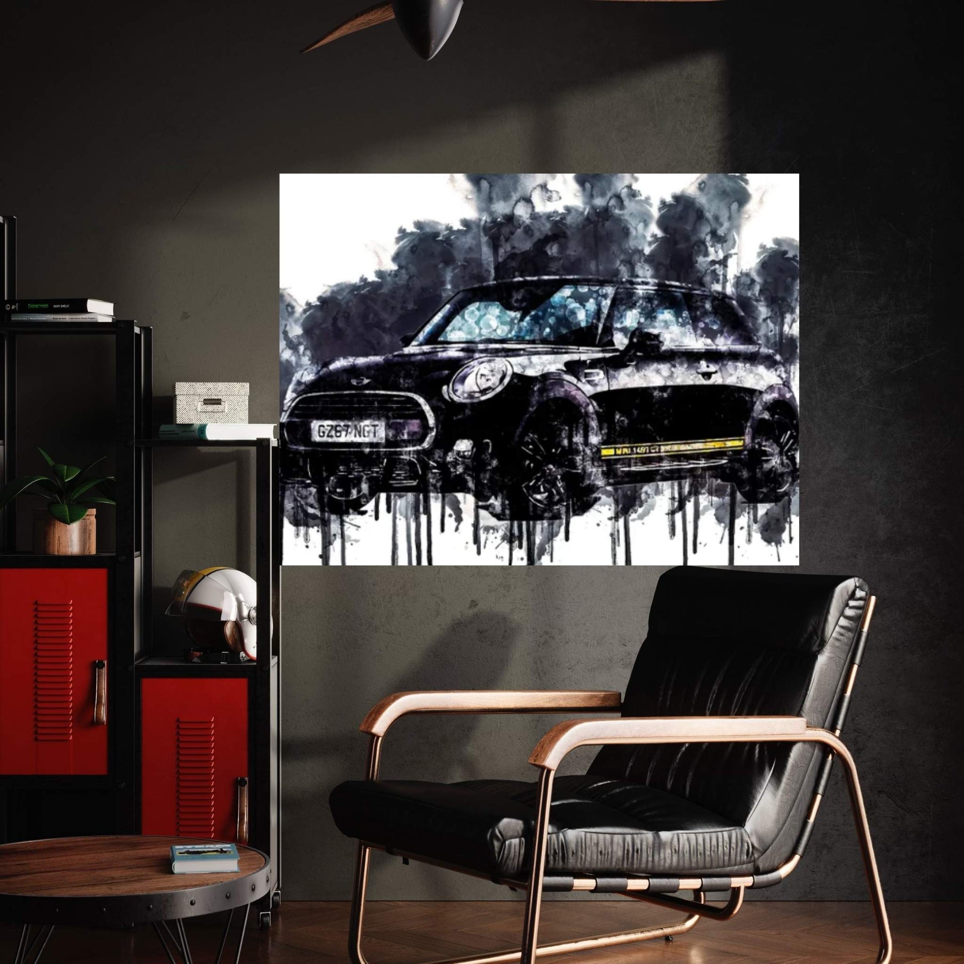 2017 Mini Cooper 1499 GT Vehicle CCXXI Canvas Wall Art - Y Canvas