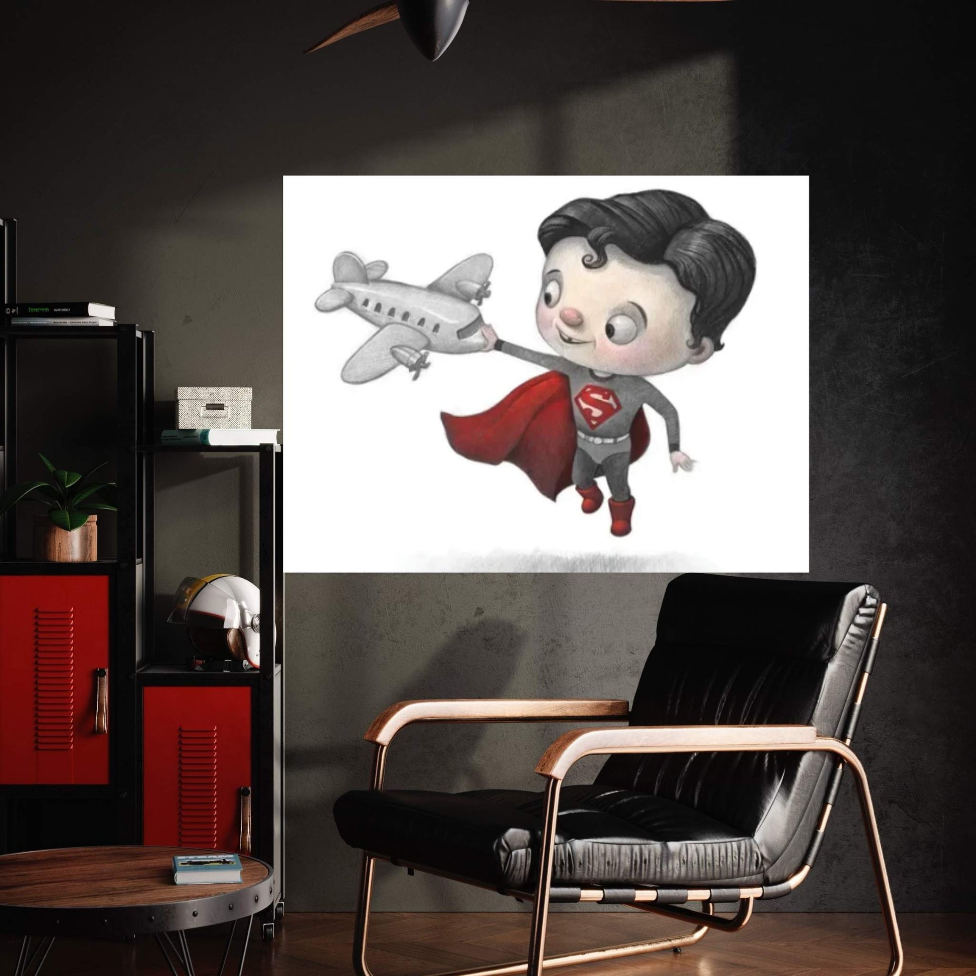 Baby Superman Canvas Wall Art - Y Canvas