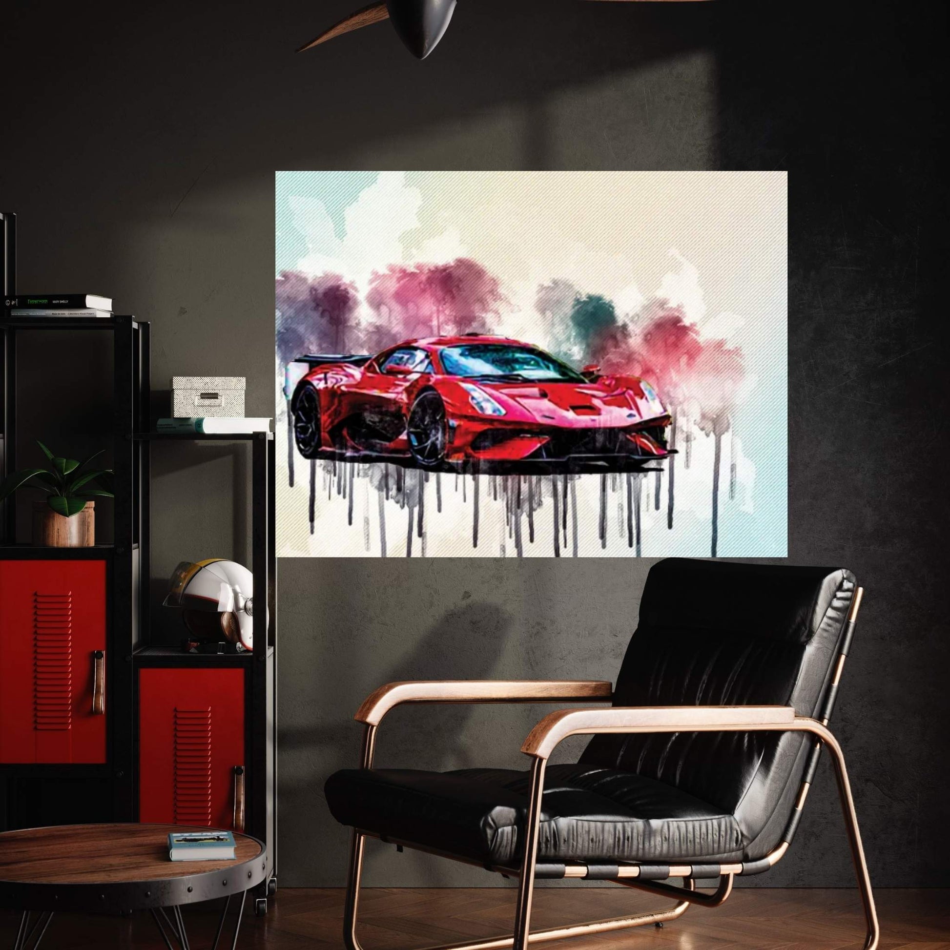 Brabham Bt62 2021 Red Hypercar Front View Canvas Wall Art - Y Canvas