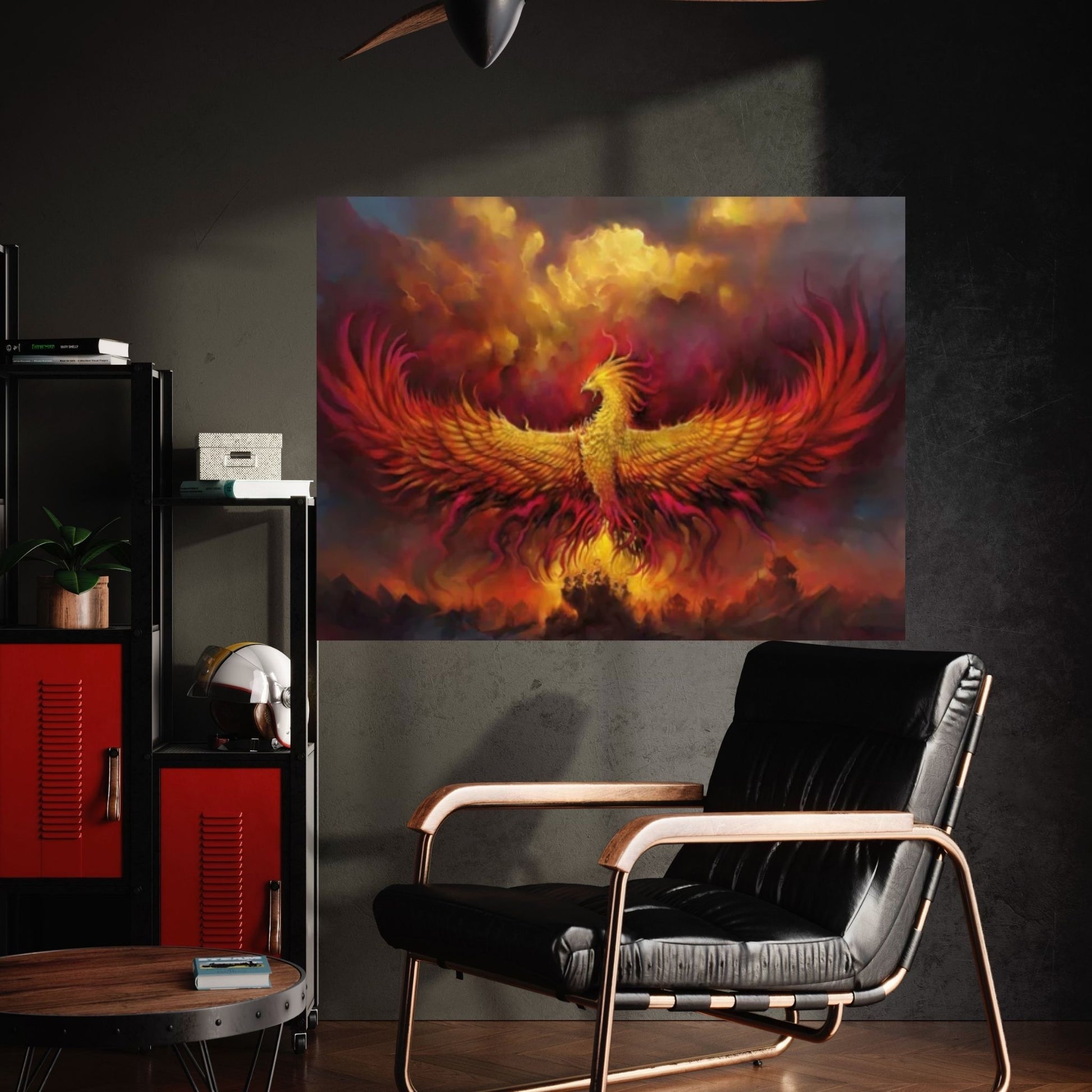 Phoenix Rebirth Canvas, Canvas Wall Art Print Poster - Y Canvas