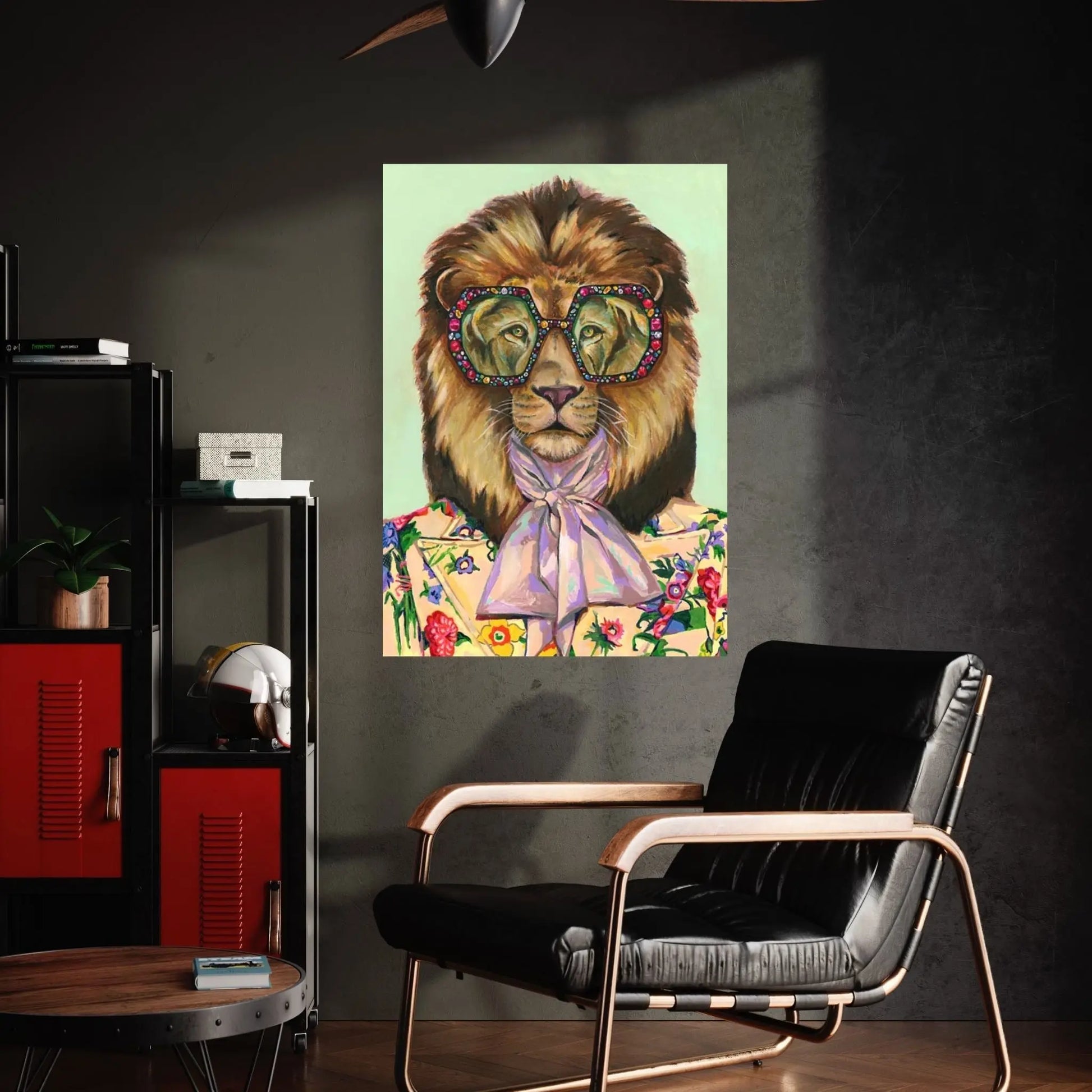 Gucci Lion Canvas Wall Art - Y Canvas