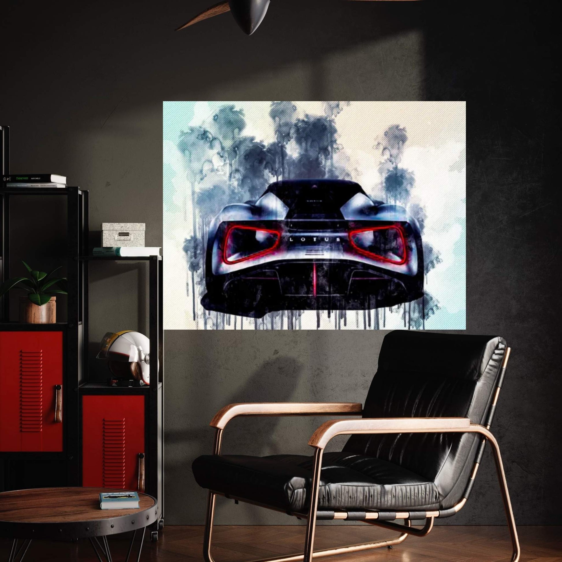 Lotus Evija 2020 Hypercar Exterior Rear View 2000 Horsepower Electric Hypercar Canvas Wall Art - Y Canvas