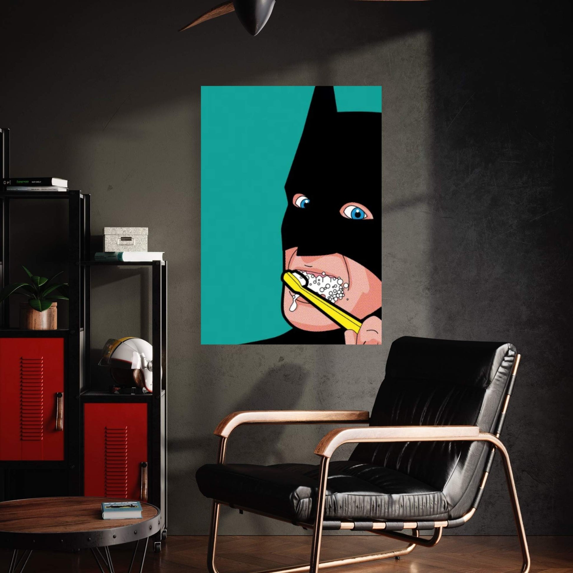 Bat-Brush Canvas Wall Art - Y Canvas