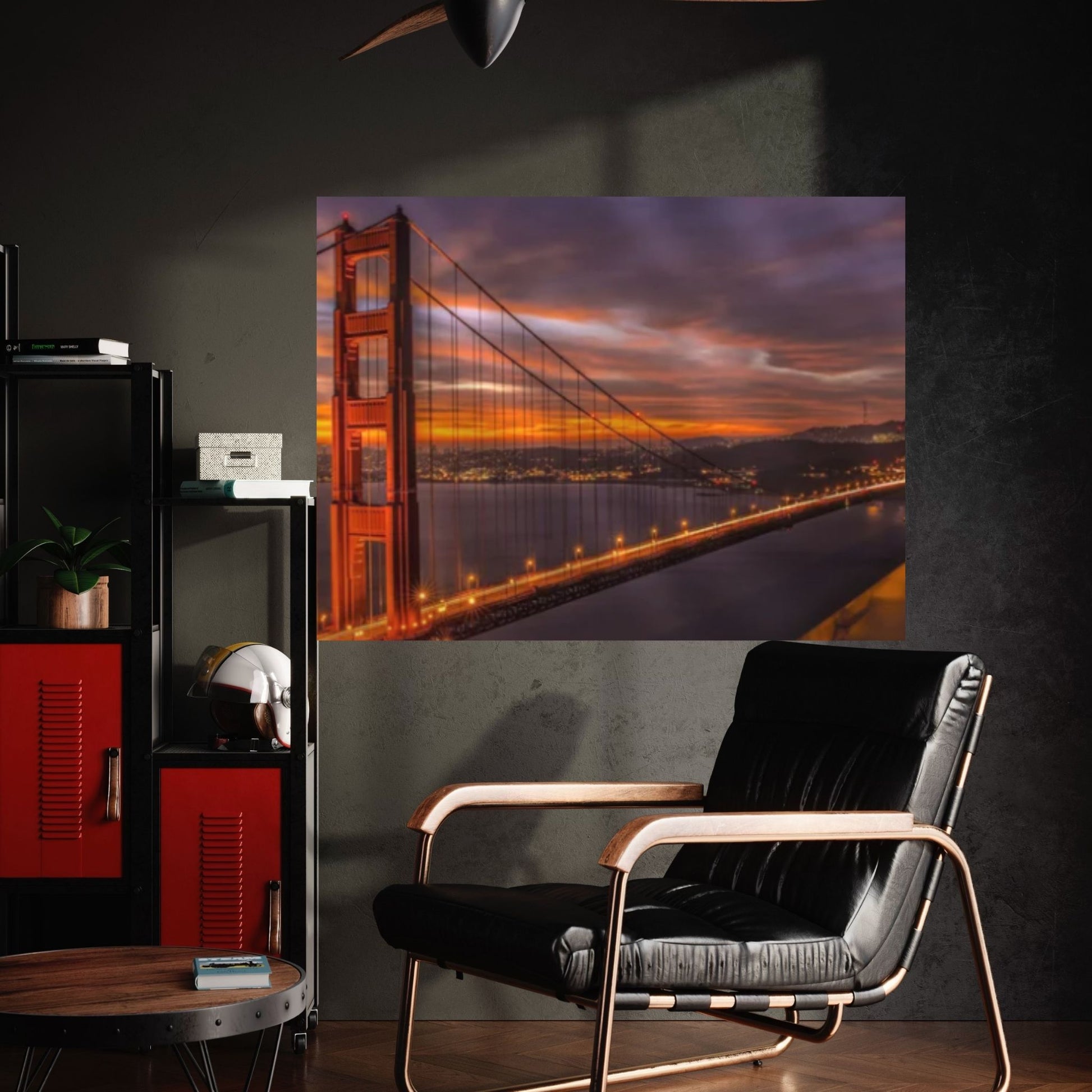 San Francisco Panoramic Canvas Print, San Francisco Canvas Wall Art, Golden Gate Bridge Canvas Art - Y Canvas