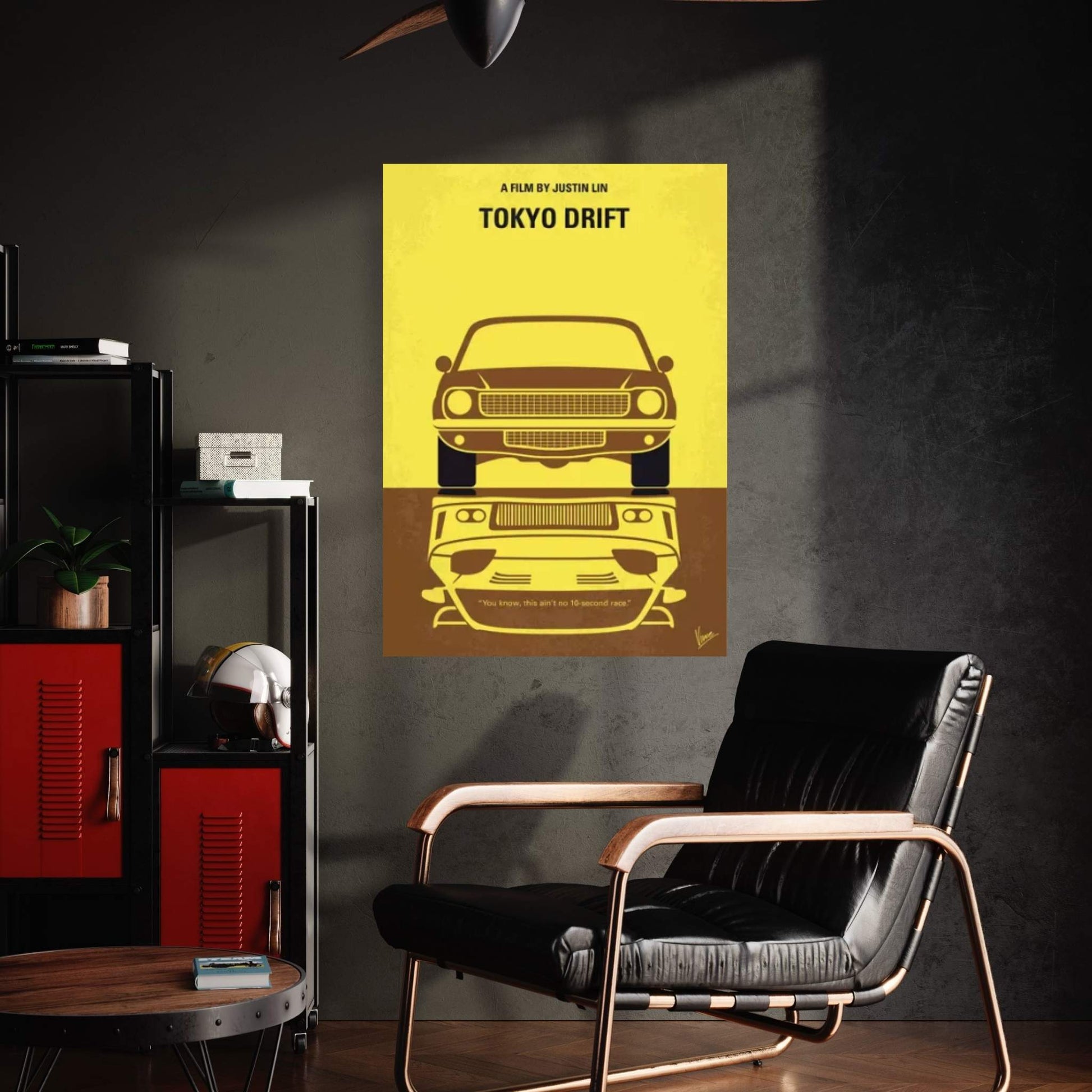 Tokyo Drift Minimal Movie Poster Canvas Wall Art - Y Canvas