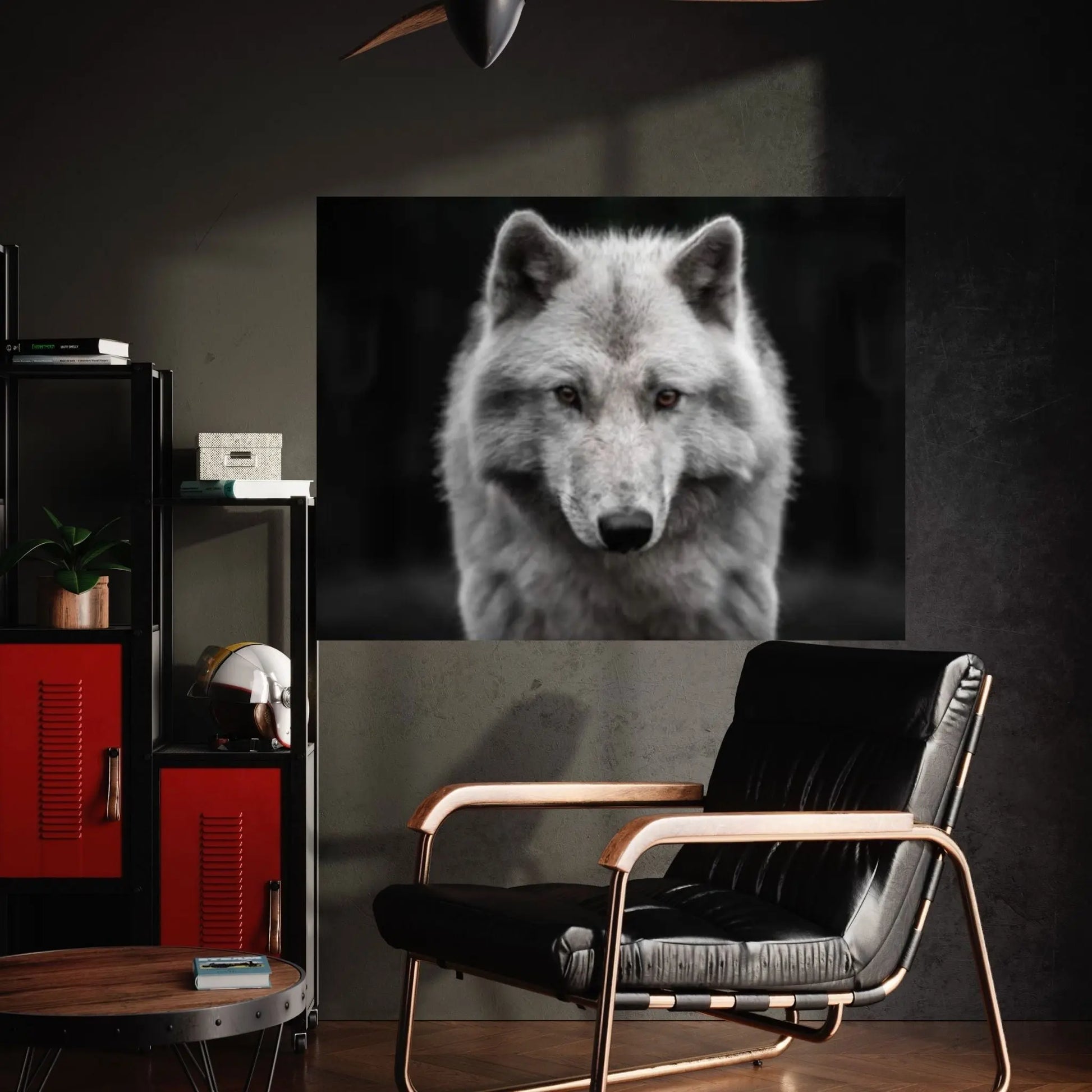 Grey Wolf Canvas Art Wolf Wall Art Grey Wolf Canvas Animal Wall Decor - Y Canvas