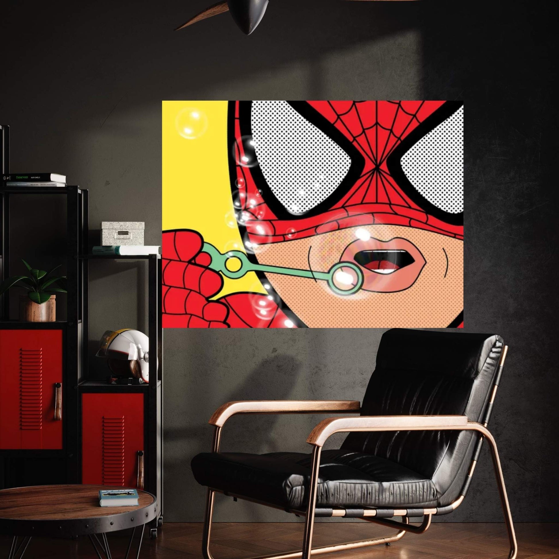 Spidey Bubbles Canvas Wall Art - Y Canvas