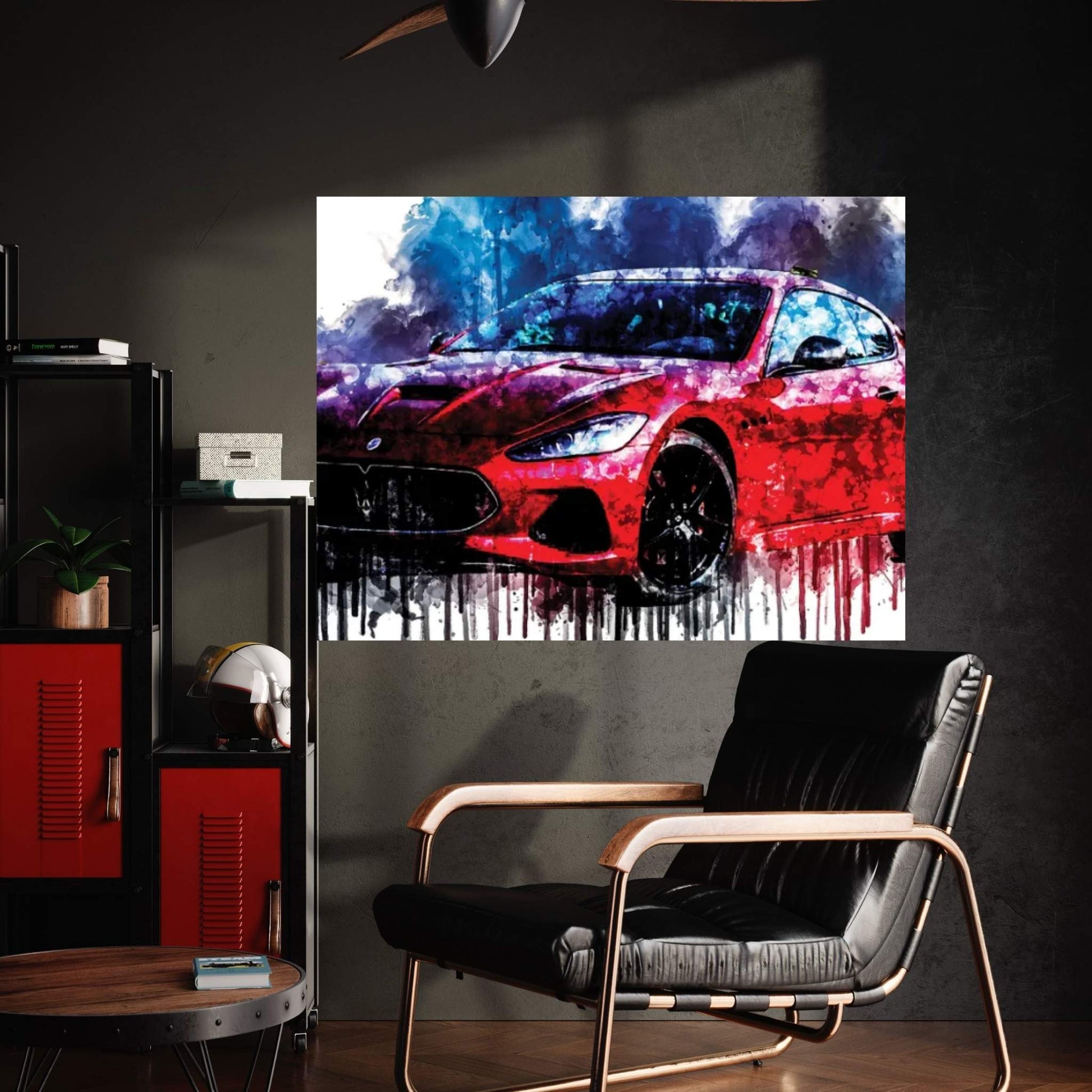 Car 2017 Maserati Granturismo MC Canvas Wall Art - Y Canvas