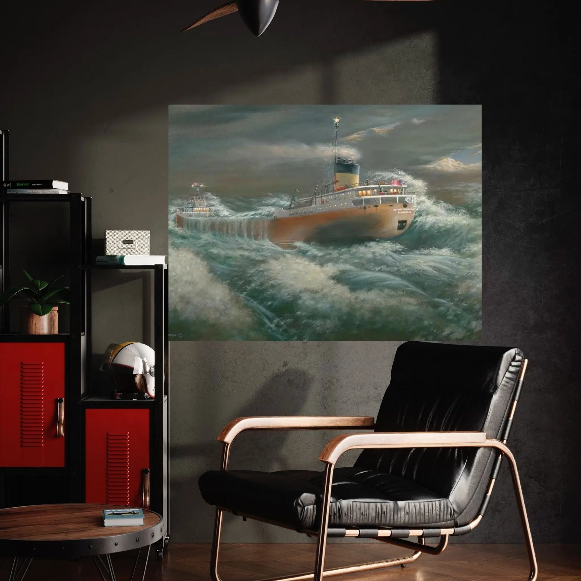 Edmund Fitzgerald Ship Canvas Wall Art - Y Canvas