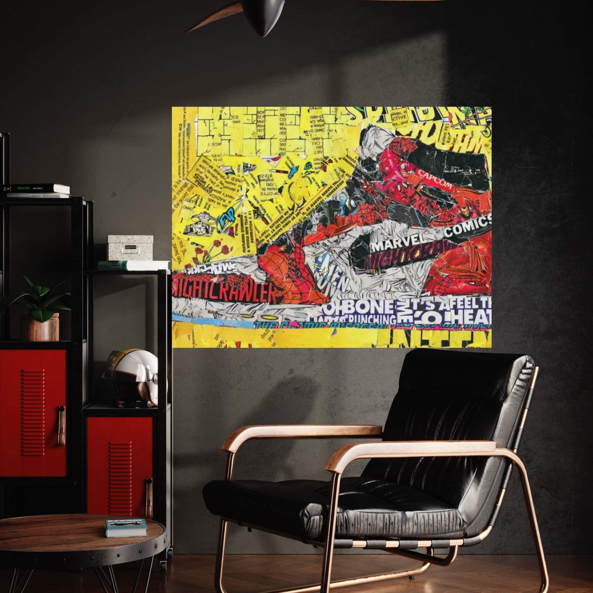 Spiderverse Nike Air Jordan 1 Sneakers Canvas Wall Art - Y Canvas