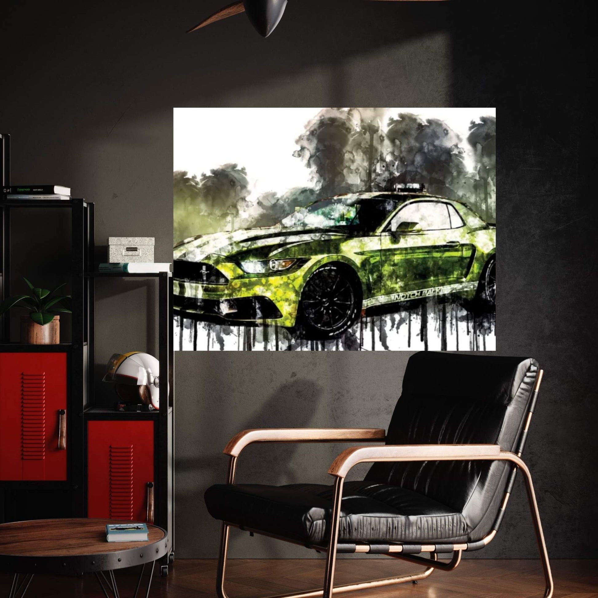 2017 Ford Mustang NotchBack Canvas Wall Art - Y Canvas