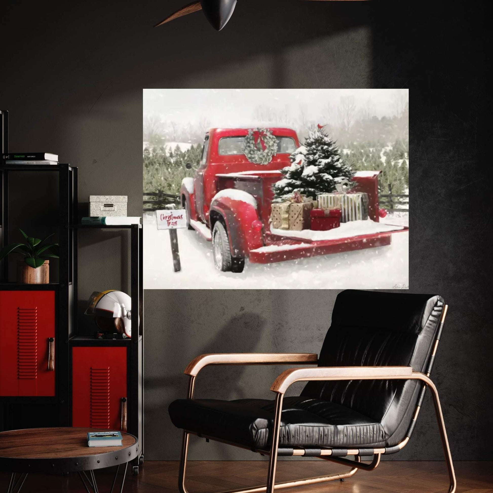 Truck Full Of Presents Canvas Wall Art - Y Canvas