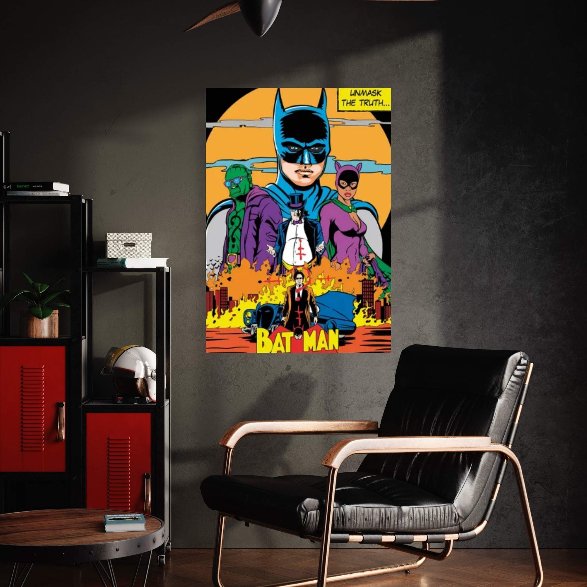 The Batman Classic Comics Poster Canvas Wall Art - Y Canvas