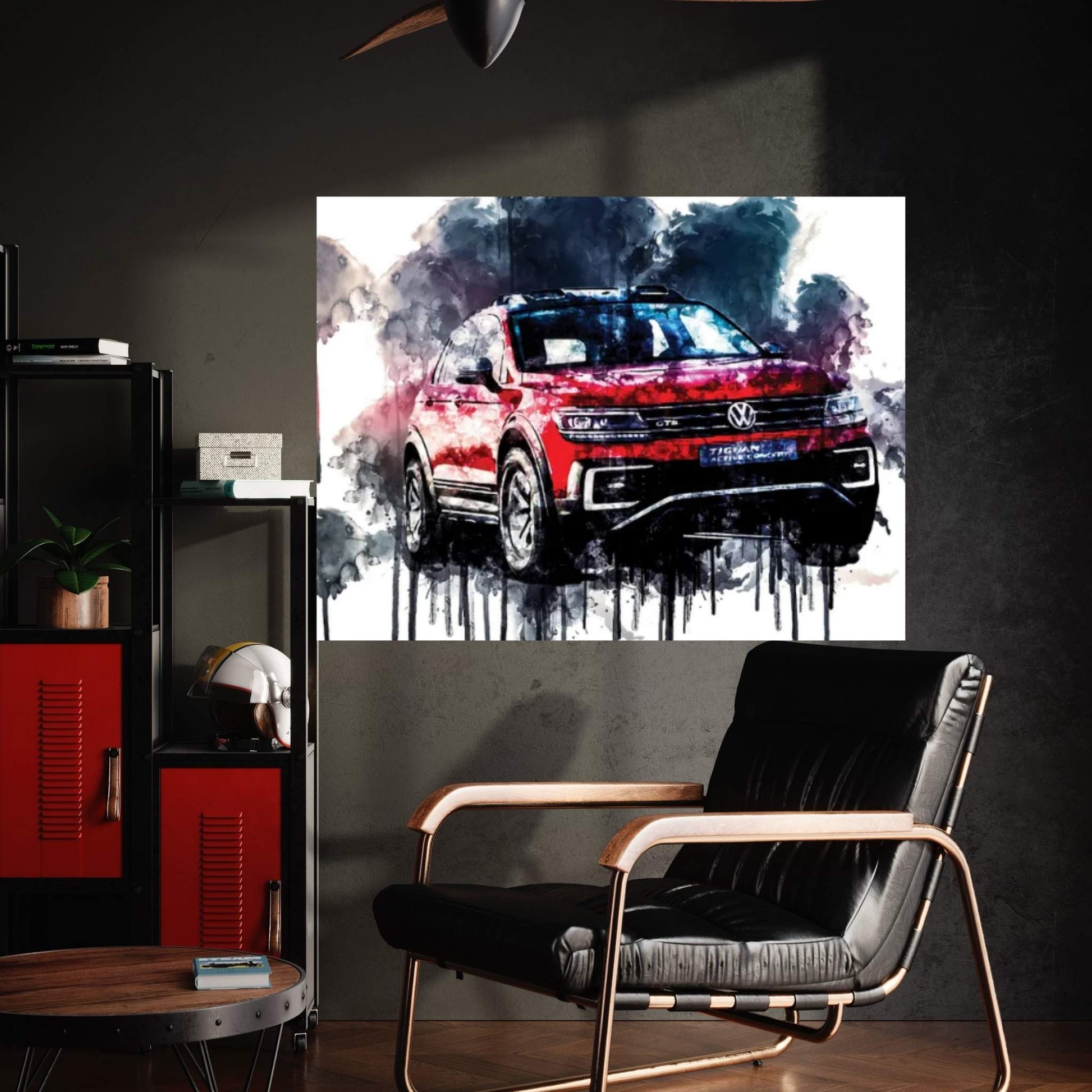 2017 Volkswagen Tiguan GTE Active Concept Vehicle CCCXXIV Canvas Wall Art - Y Canvas