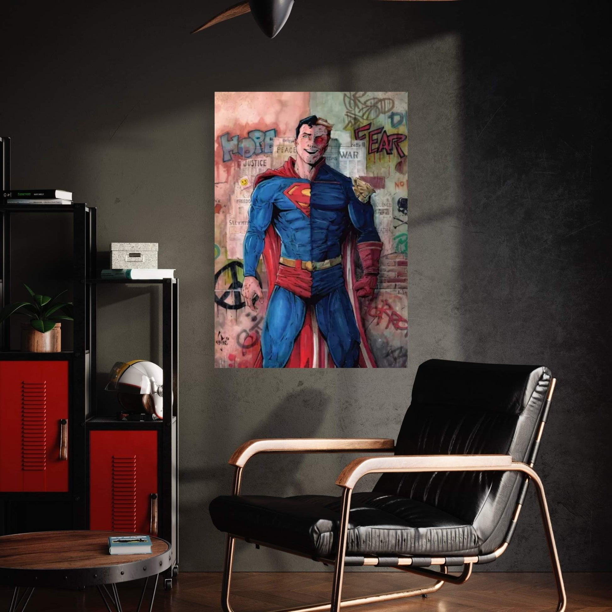 Superman Vs Homelander Canvas Wall Art - Y Canvas