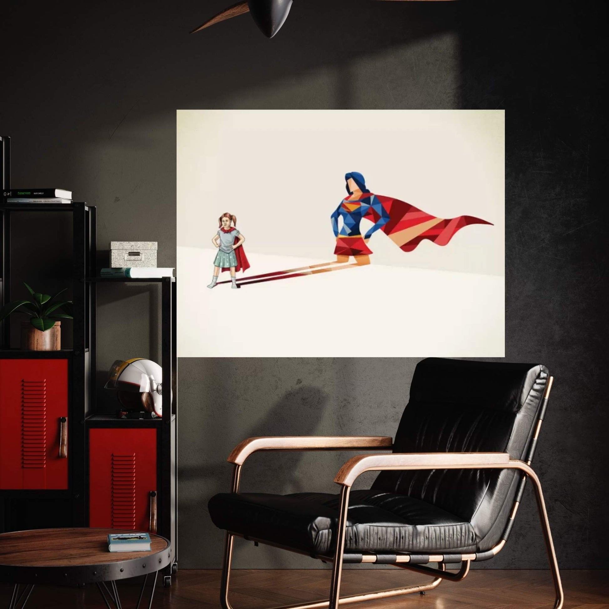 Walking Shadow Heroine Canvas Wall Art - Y Canvas